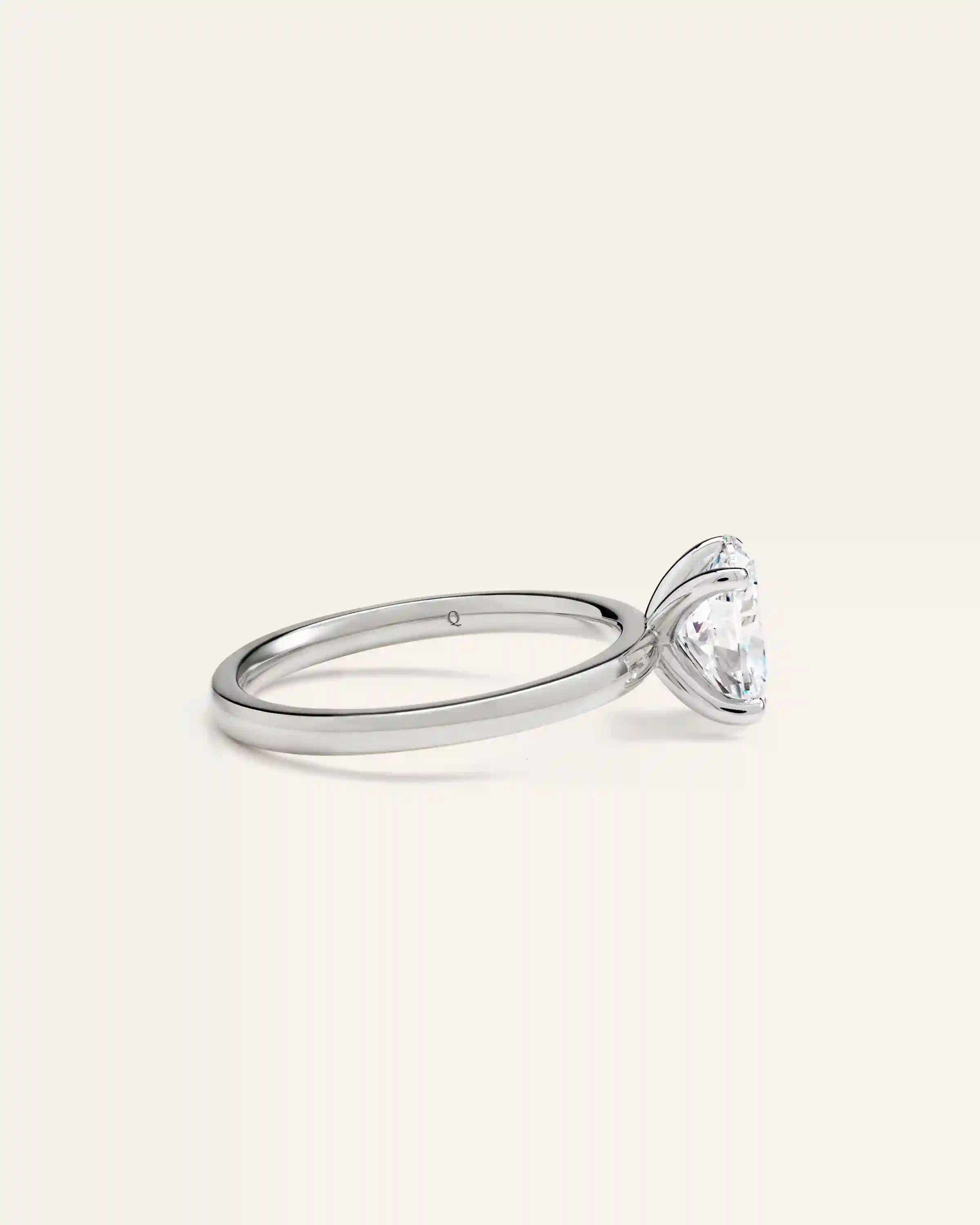 Lab Grown Diamond Oval Comfort Fit Engagement Ring - 1.50ct