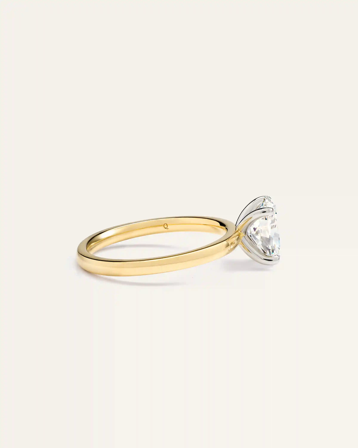 Lab Grown Diamond Oval Comfort Fit Engagement Ring - 1.50ct