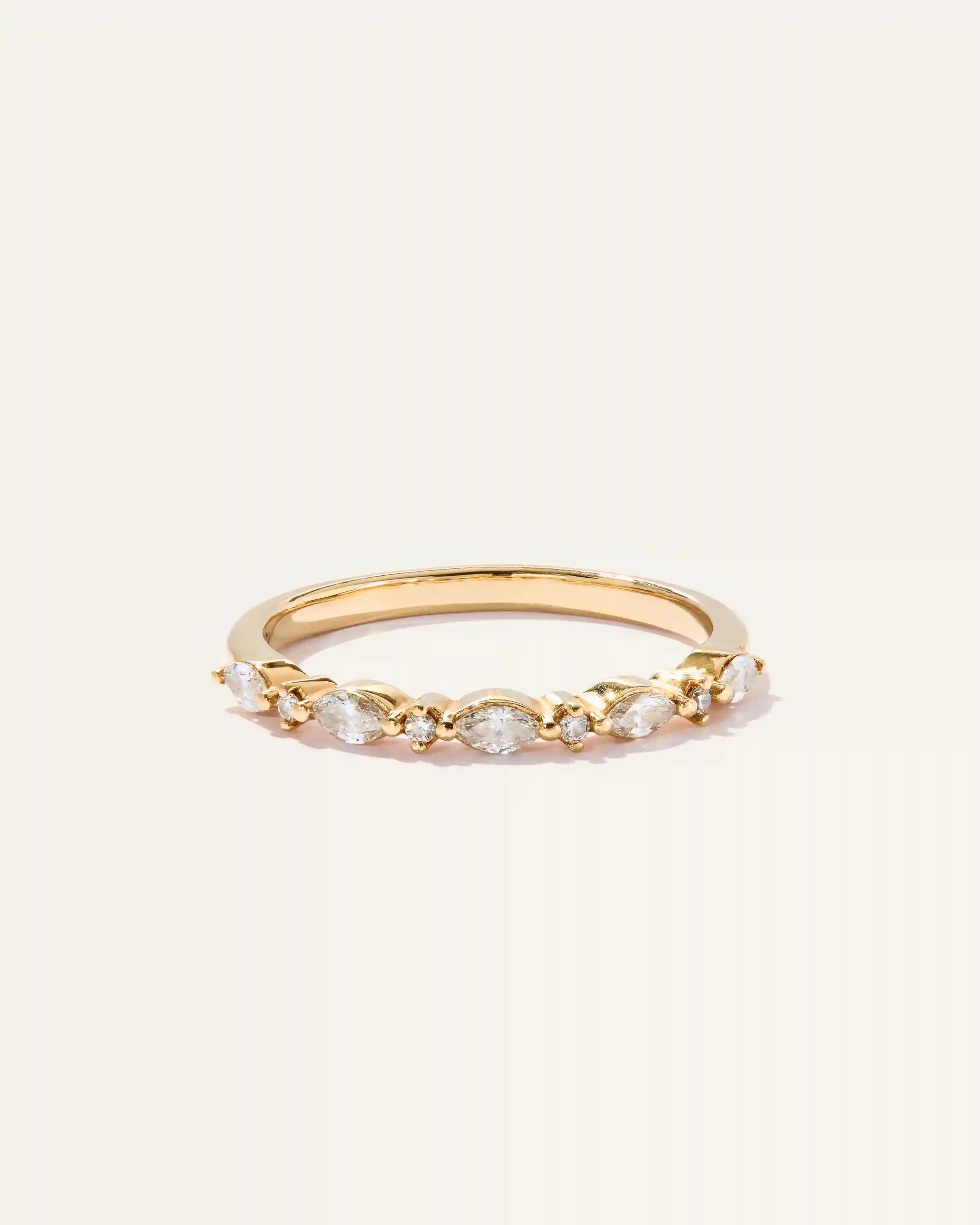 Diamond Alternating Marquise & Round Band