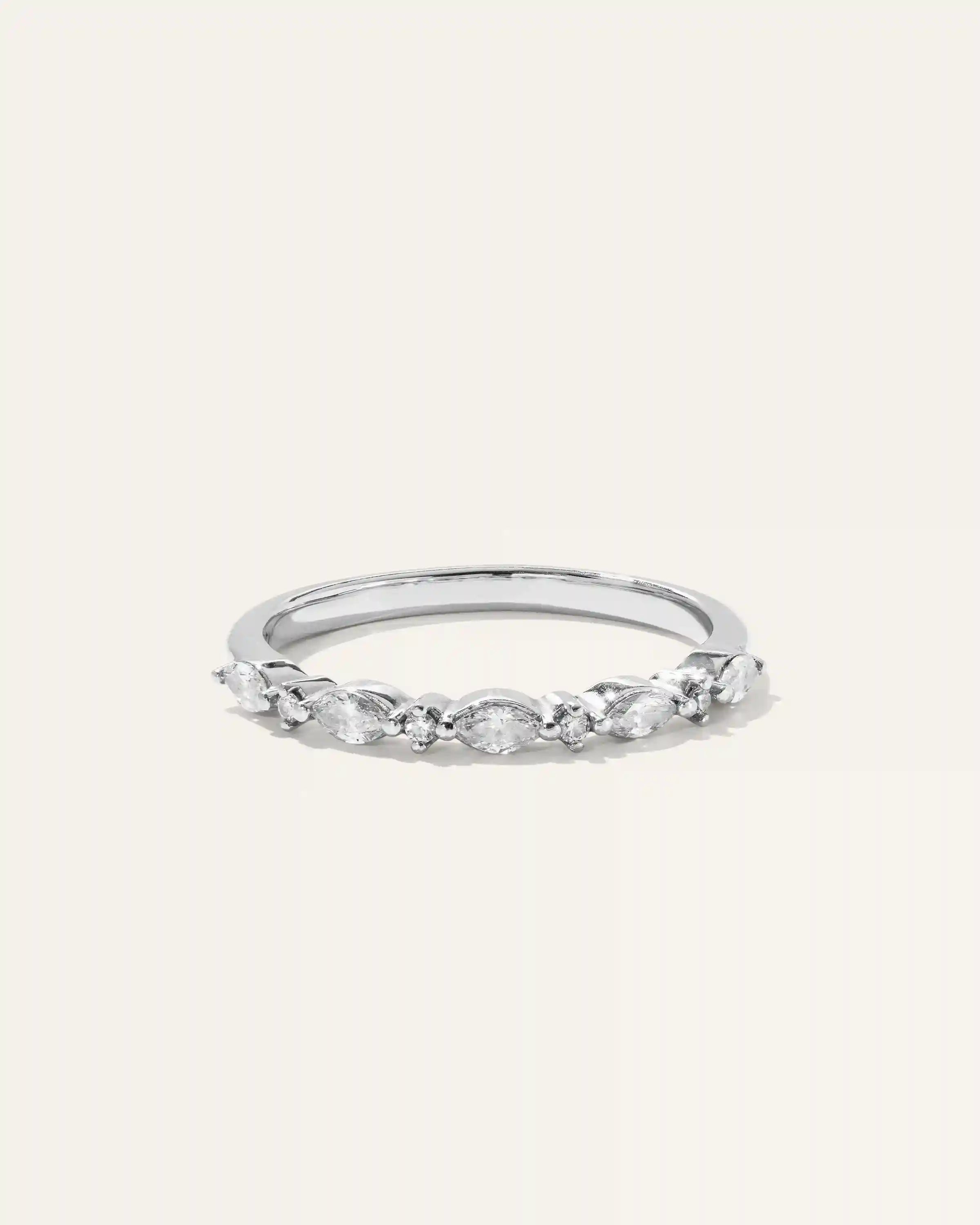 Diamond Alternating Marquise & Round Band