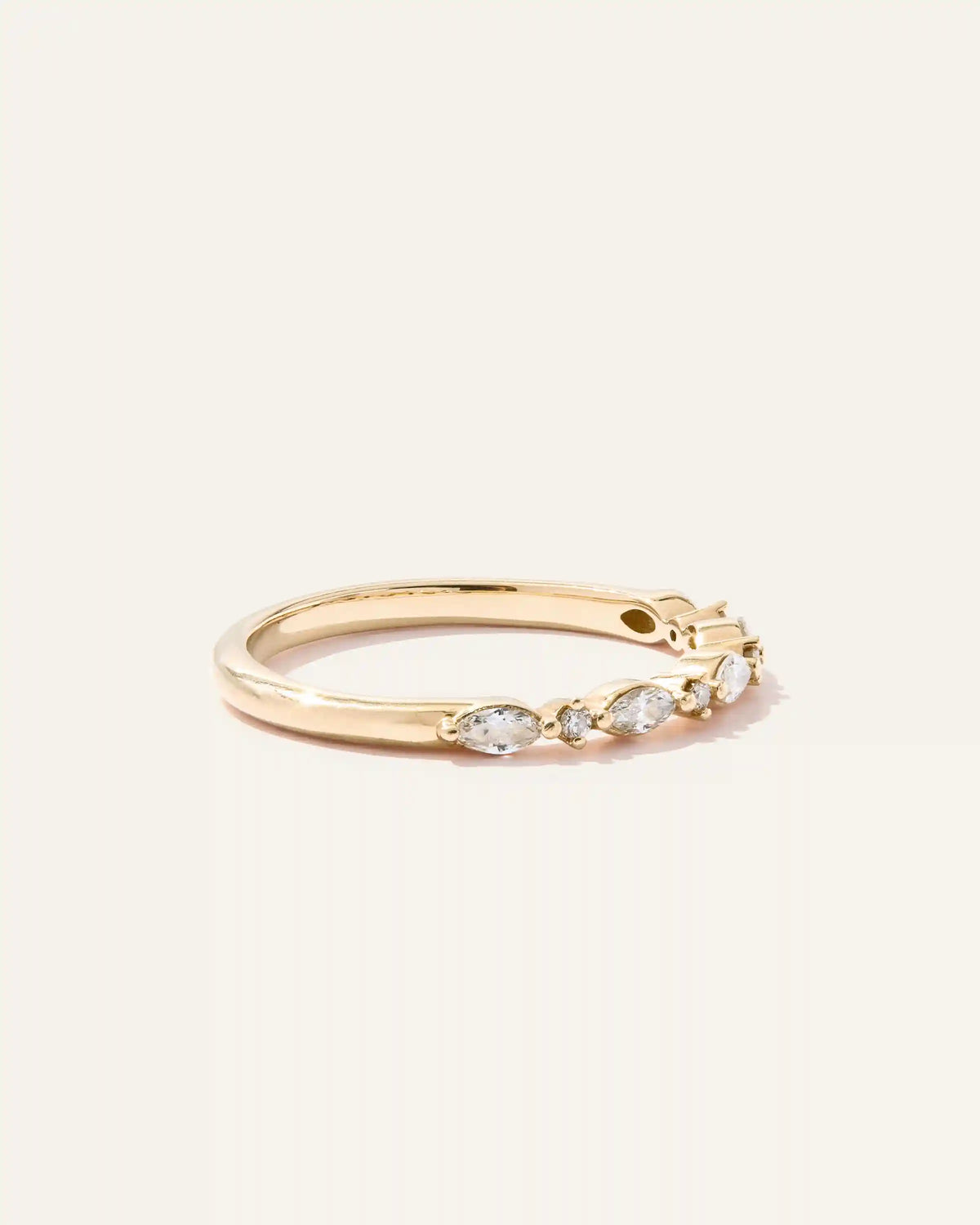 Diamond Alternating Marquise & Round Band