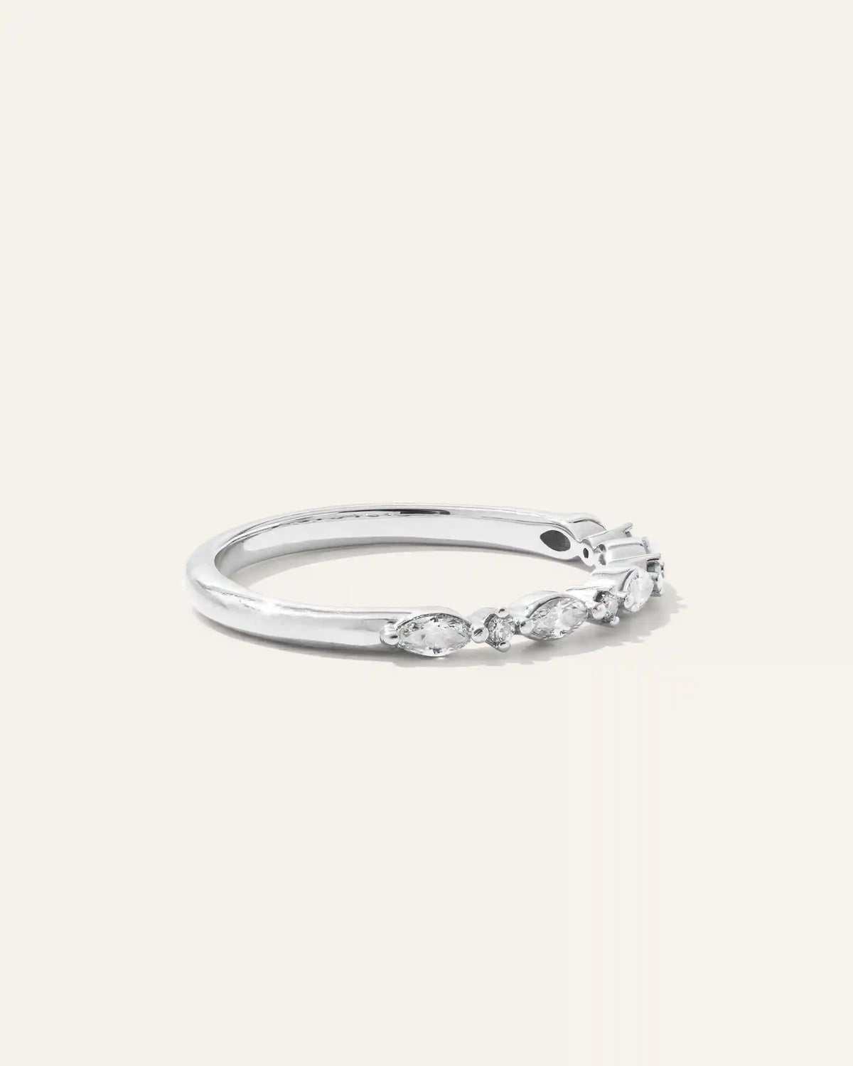 Diamond Alternating Marquise & Round Band