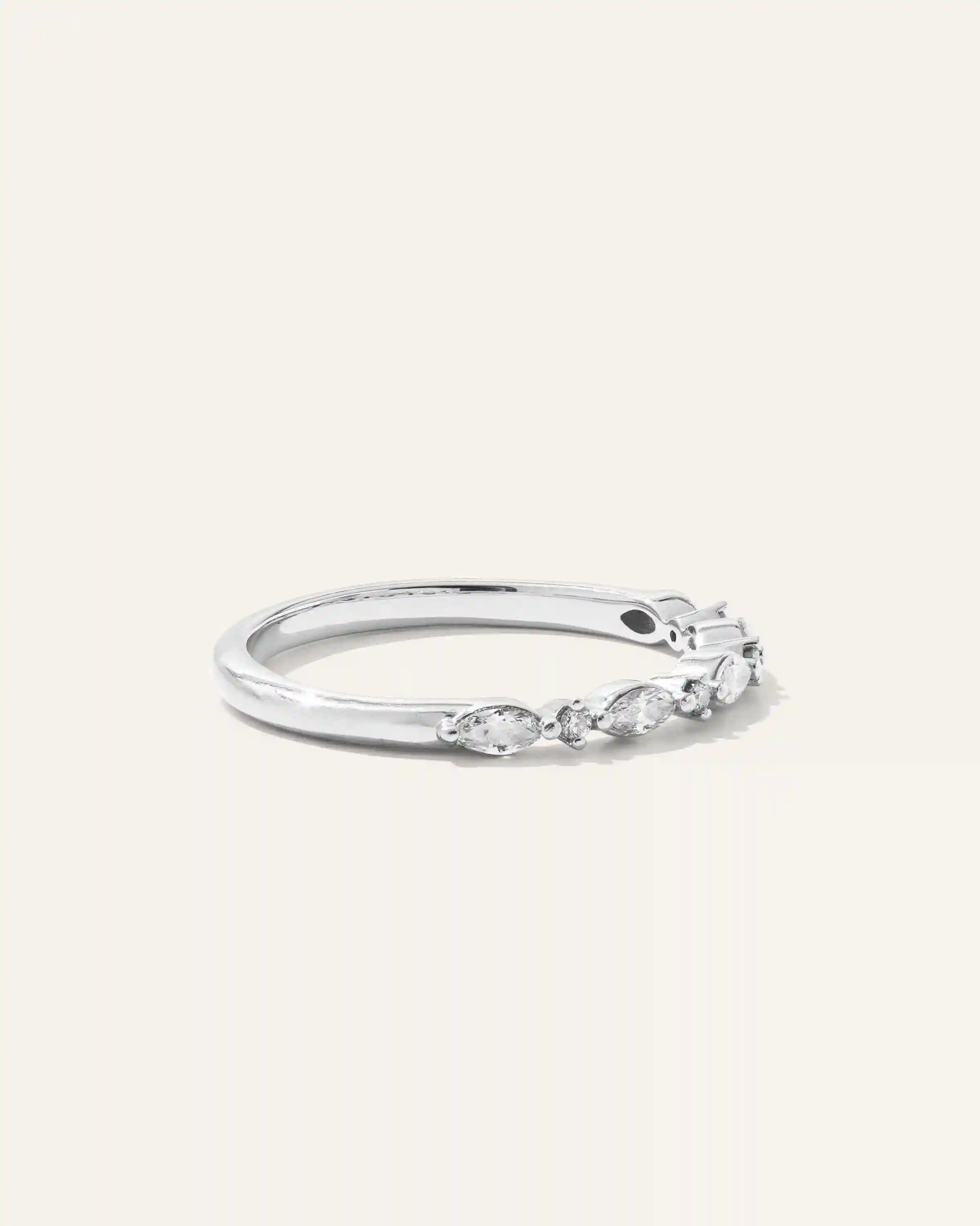 Diamond Alternating Marquise & Round Band