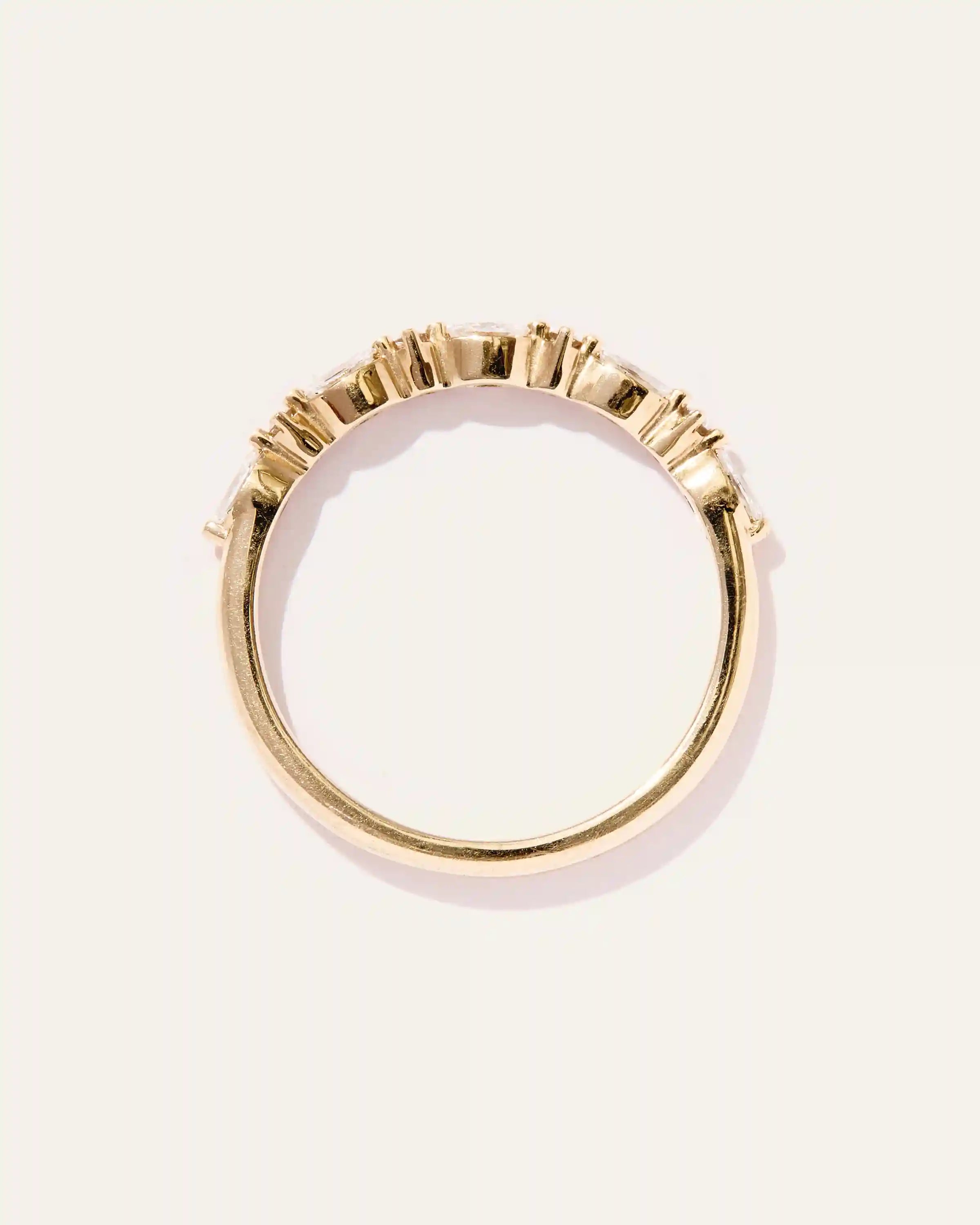Diamond Alternating Marquise & Round Band