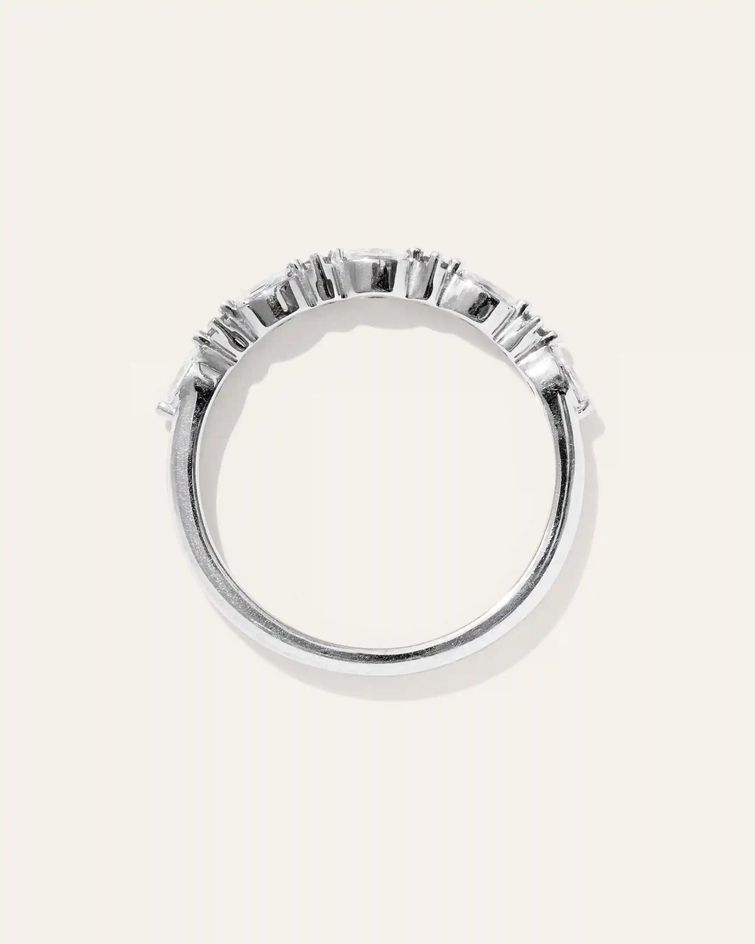 Diamond Alternating Marquise & Round Band