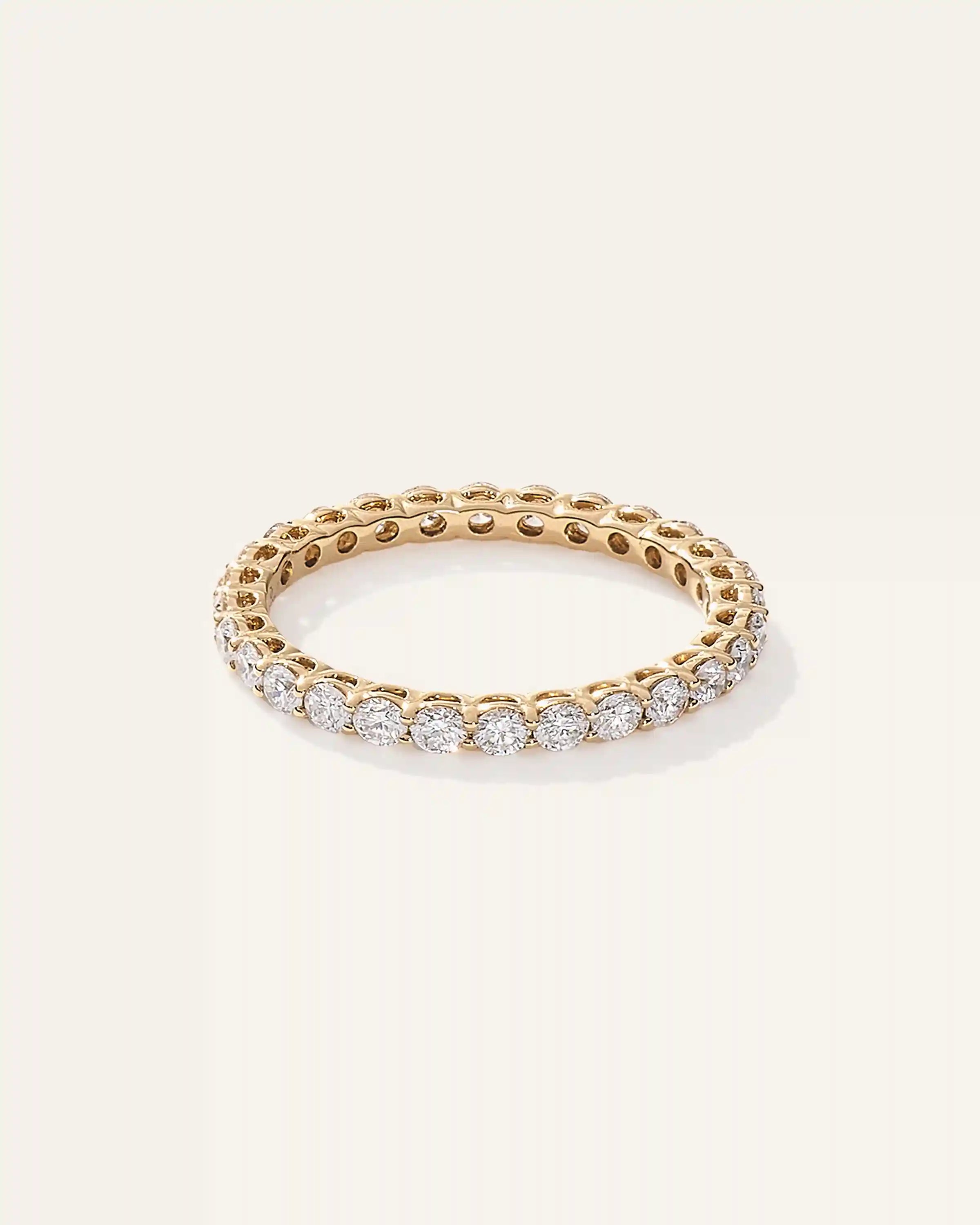 Lab Grown Diamond Round Eternity Band