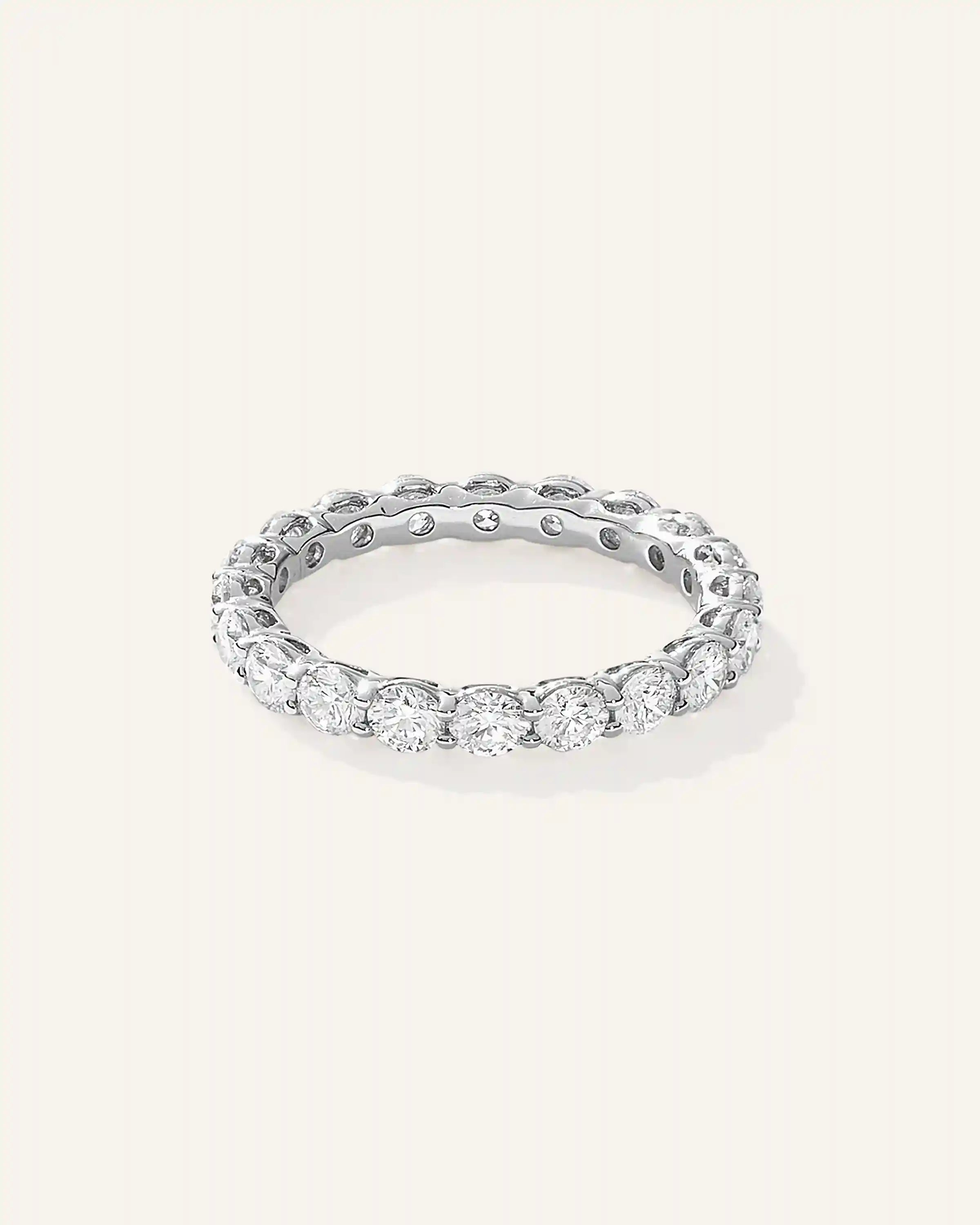 Lab Grown Diamond Round Eternity Band