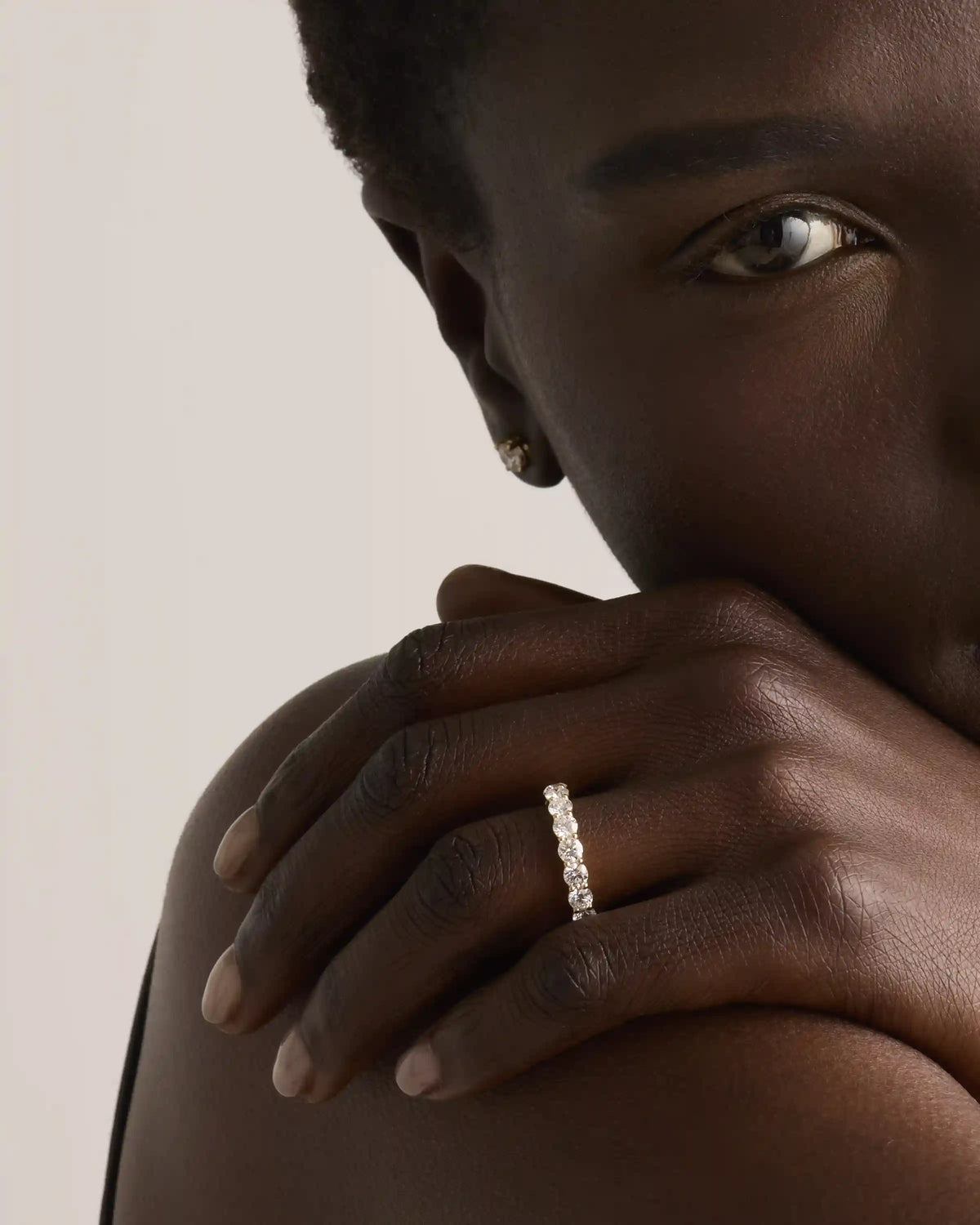Lab Grown Diamond Round Eternity Band