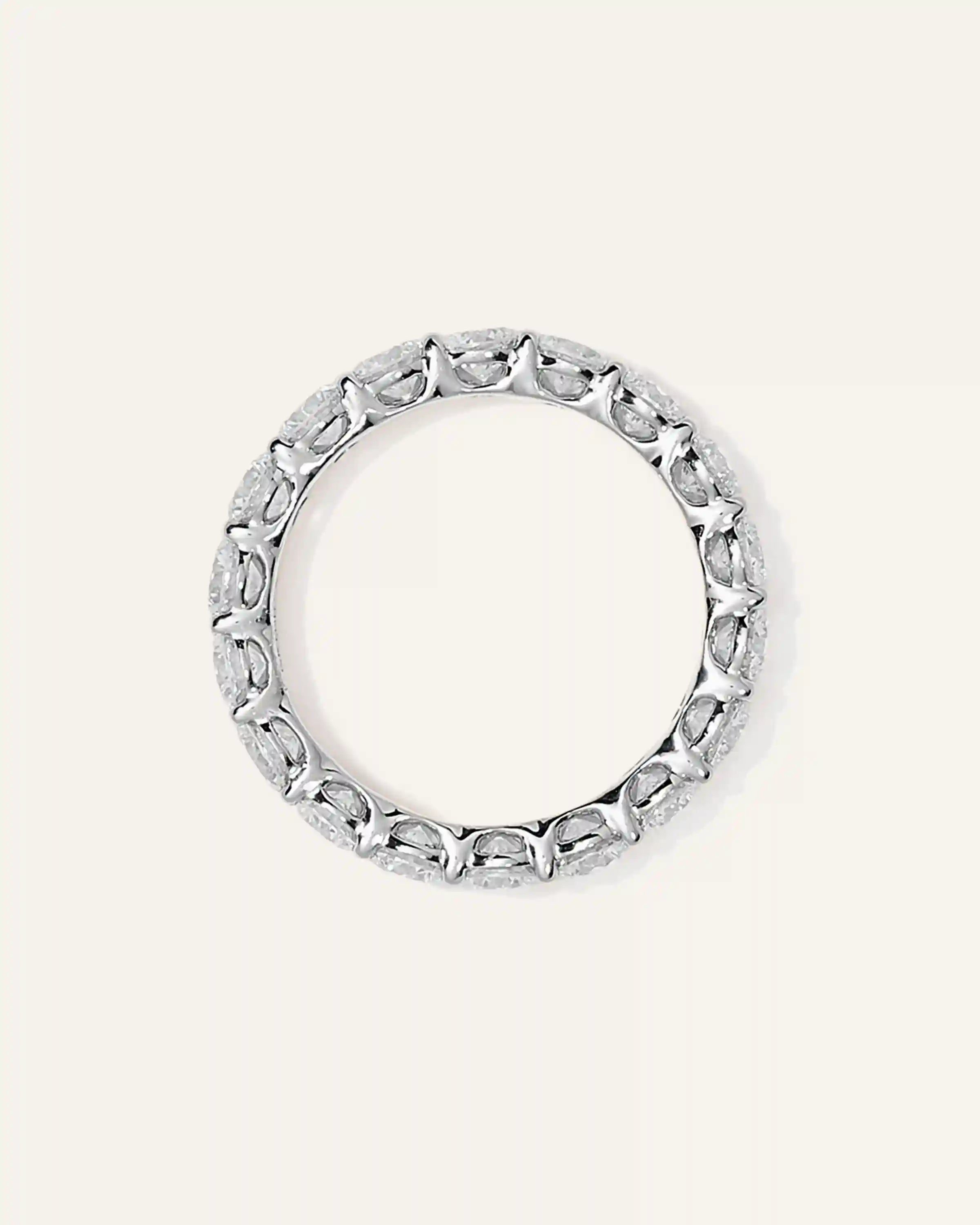 Lab Grown Diamond Round Eternity Band