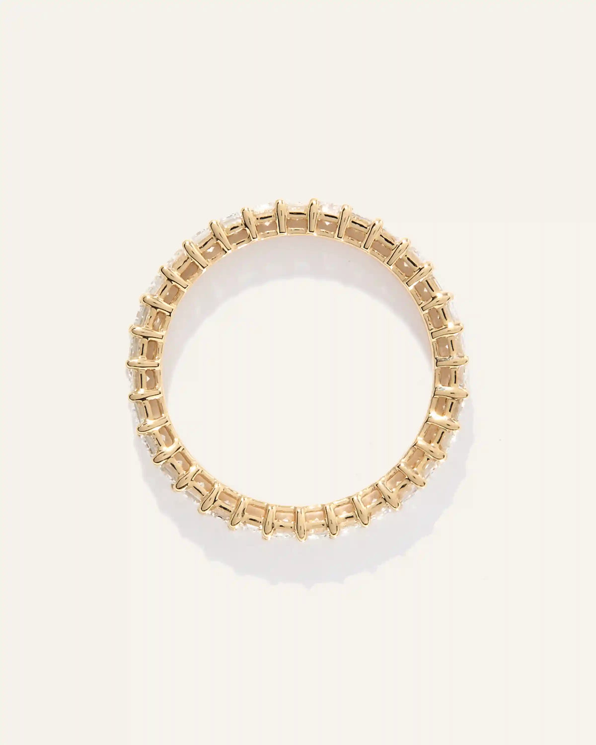 Lab Grown Diamond Emerald Eternity Band
