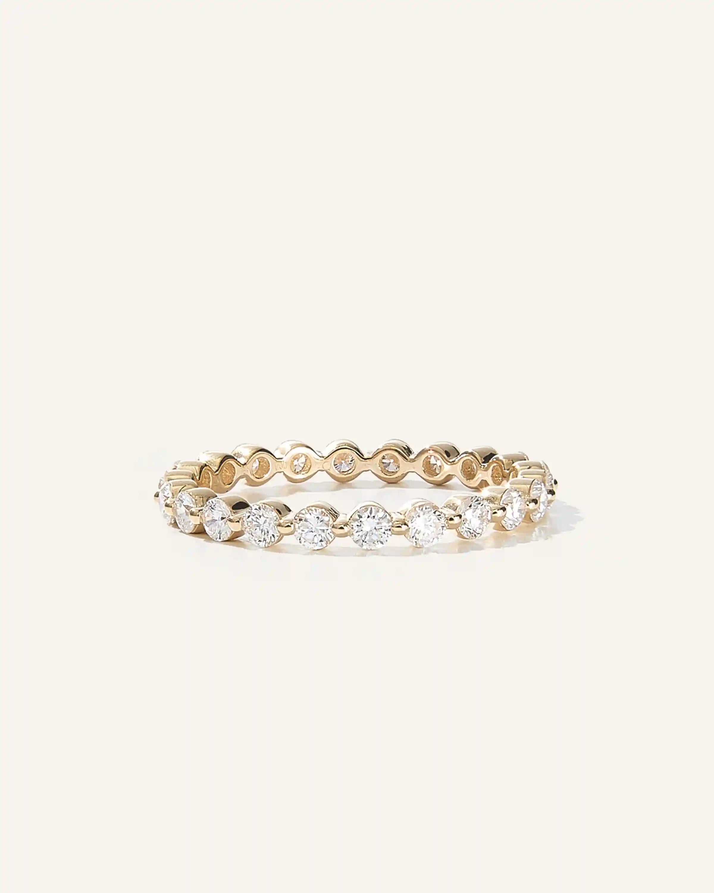 Lab Grown Diamond Single Shared Prong Eternity Band