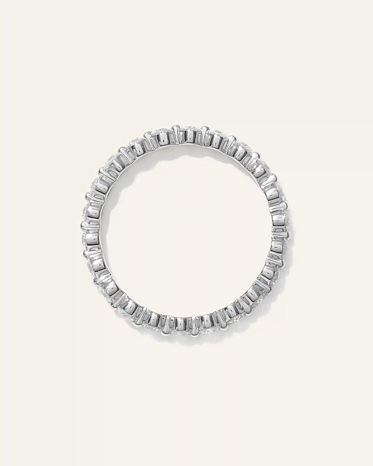 Lab Grown Diamond Single Shared Prong Eternity Band