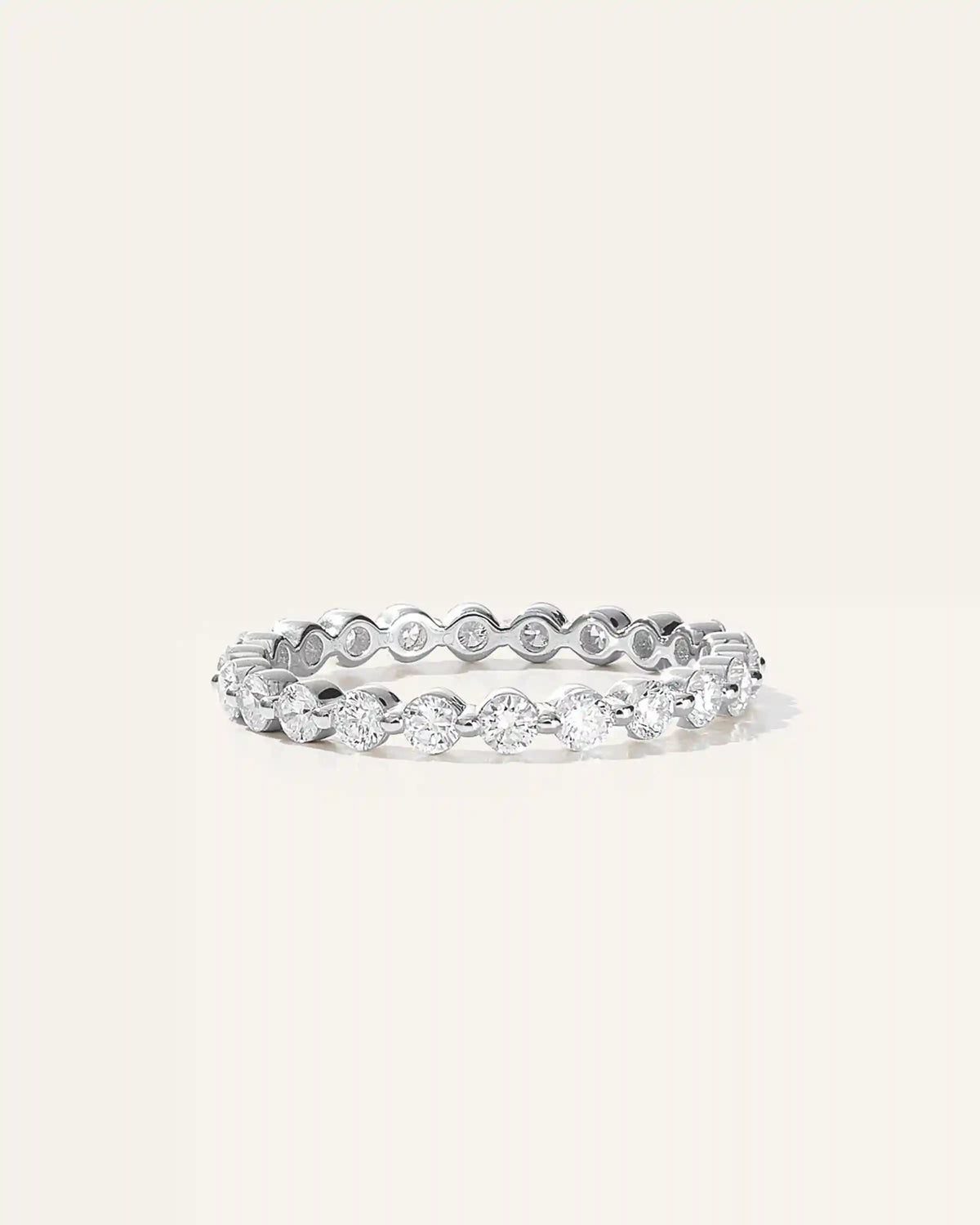 Lab Grown Diamond Single Shared Prong Eternity Band