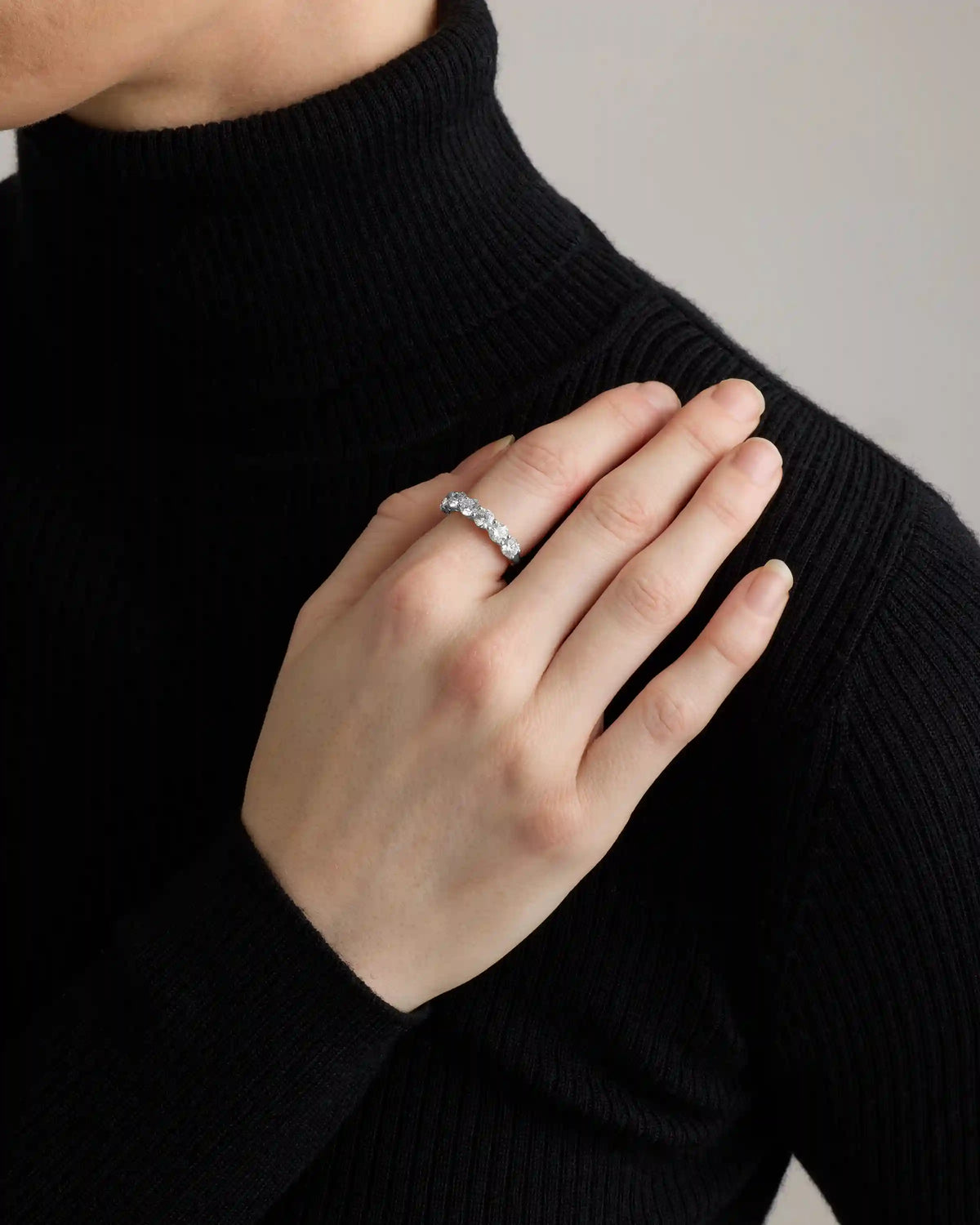 Lab Grown Diamond Round Seven Stone Band