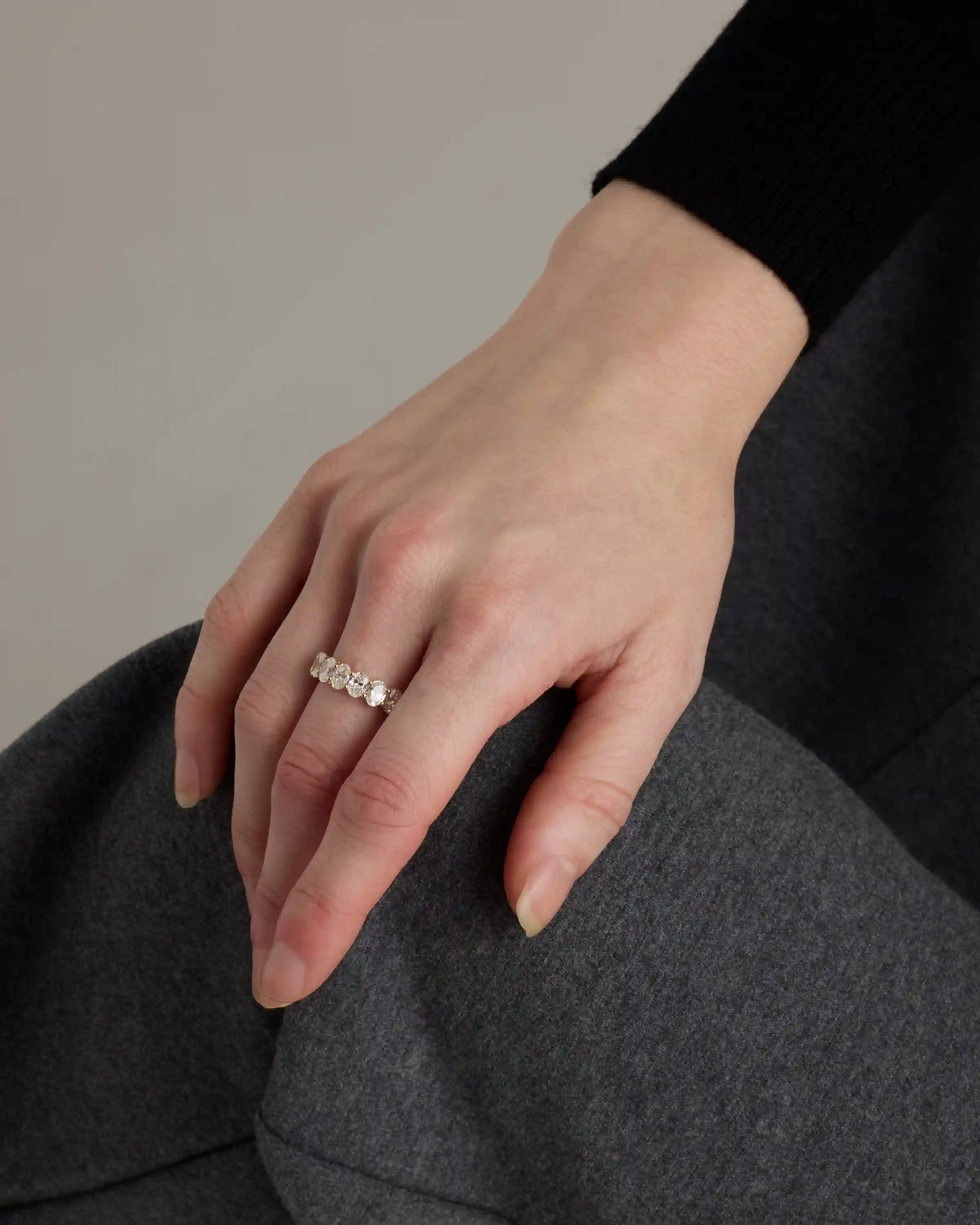 Lab Grown Diamond Oval Seven Stone Band