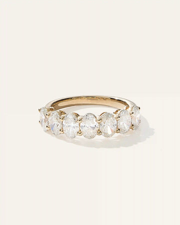 Lab Grown Diamond Oval Seven Stone Band