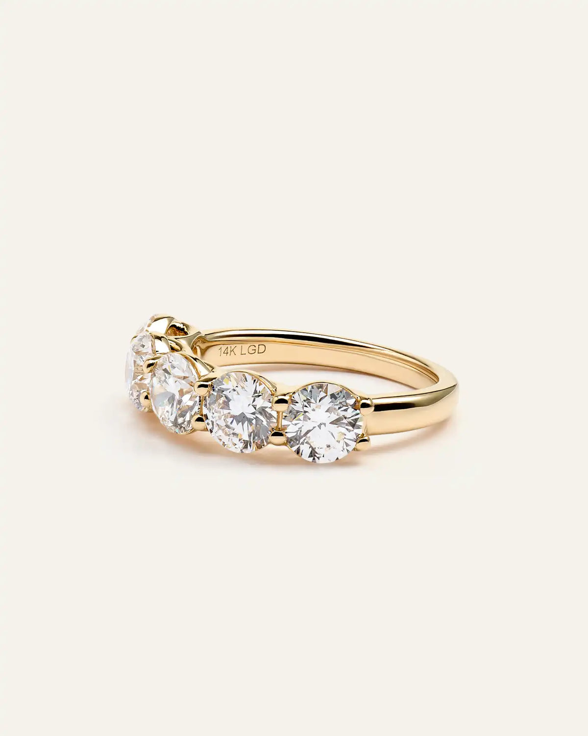 Lab Grown Diamond Five Stone Band