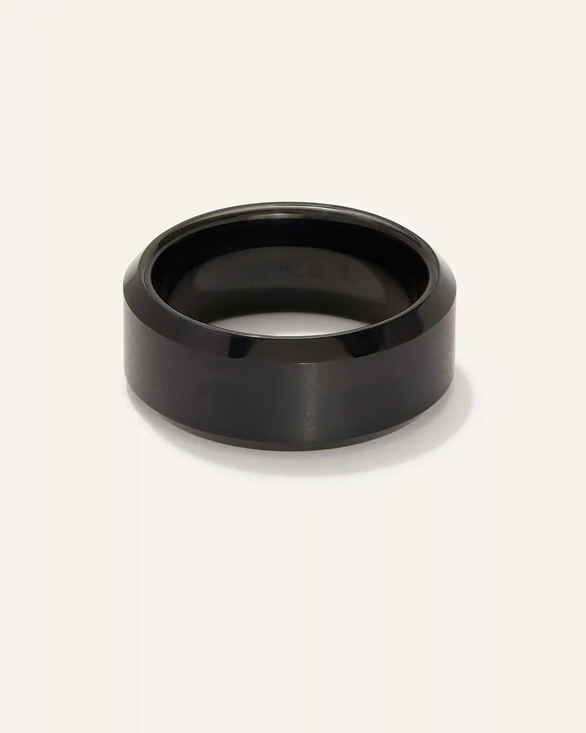 Tungsten Carbide Black Plated Brushed Band