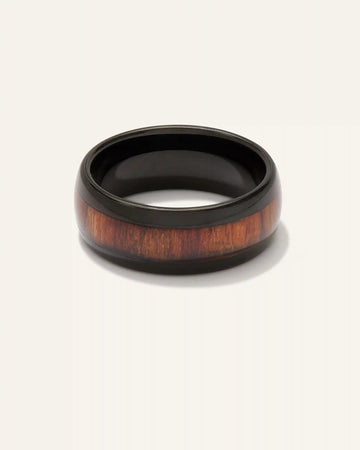Tungsten Carbide Wood Inlay Band