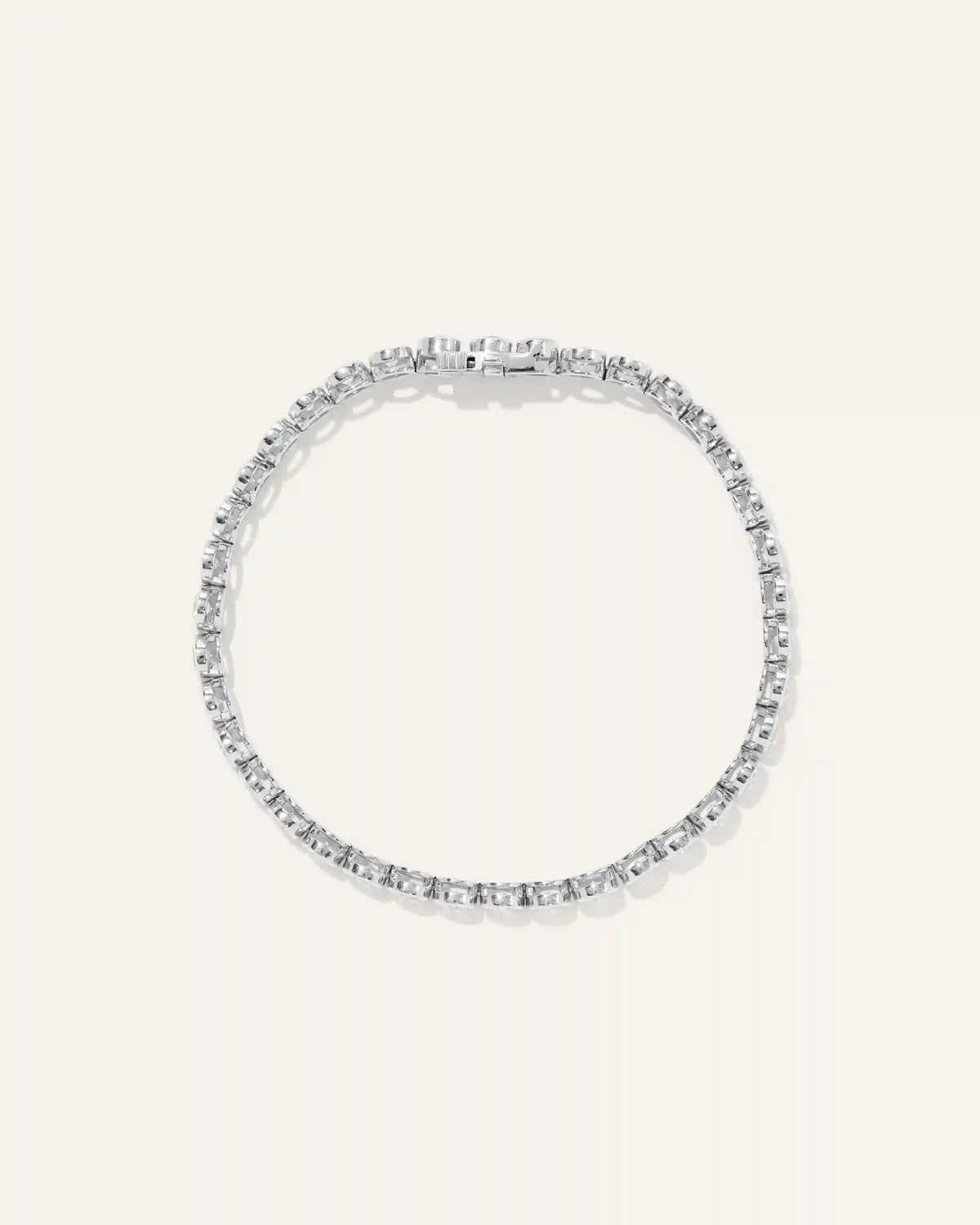 14K Gold Lab Grown Diamond Bezel Set Tennis Bracelet - 4ctw