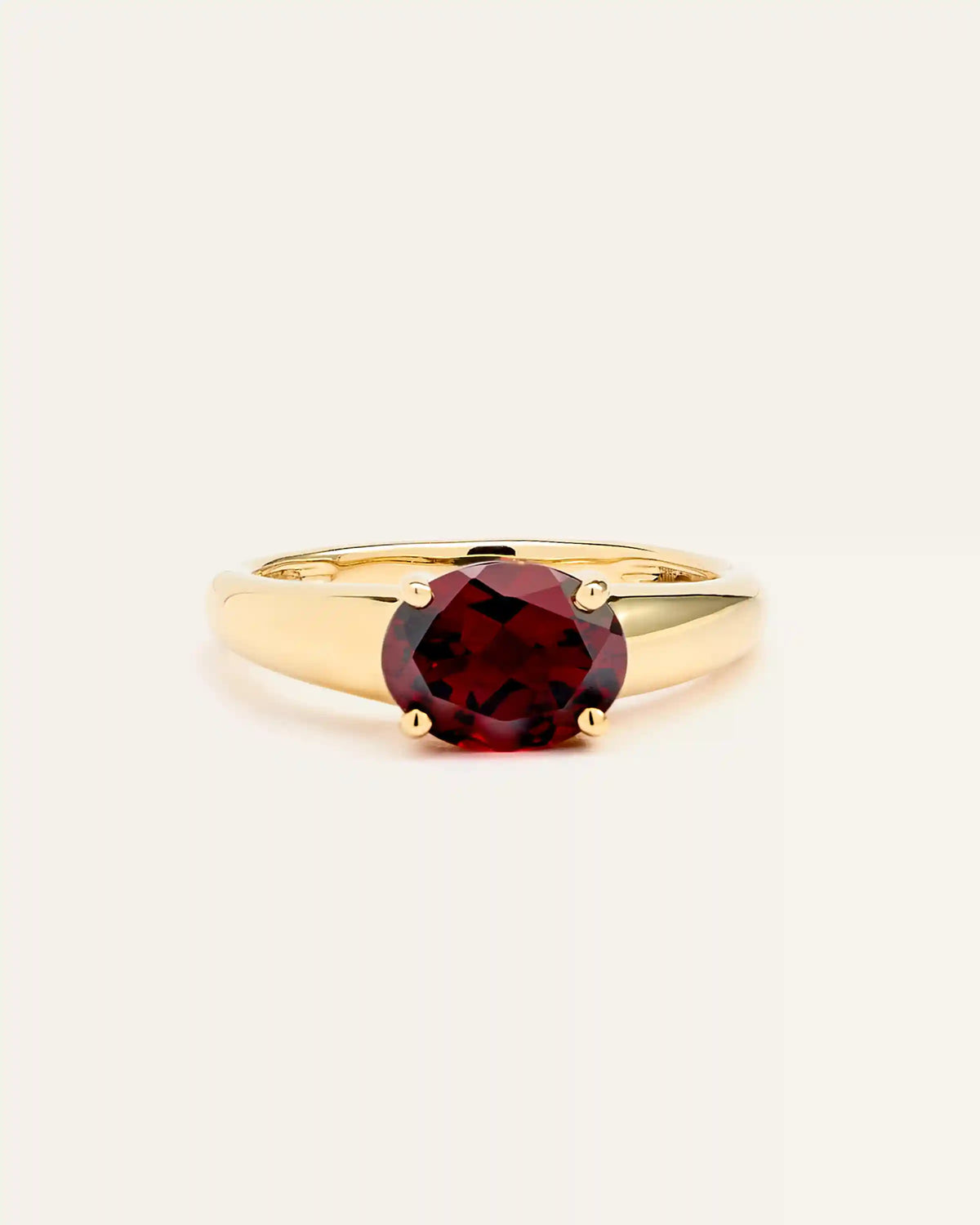 14K Gold Gemstone Vintage Inspired Ring