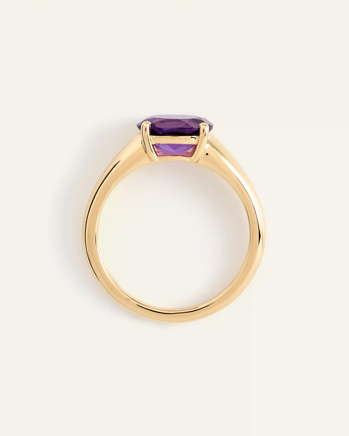 14K Gold Gemstone Vintage Inspired Ring