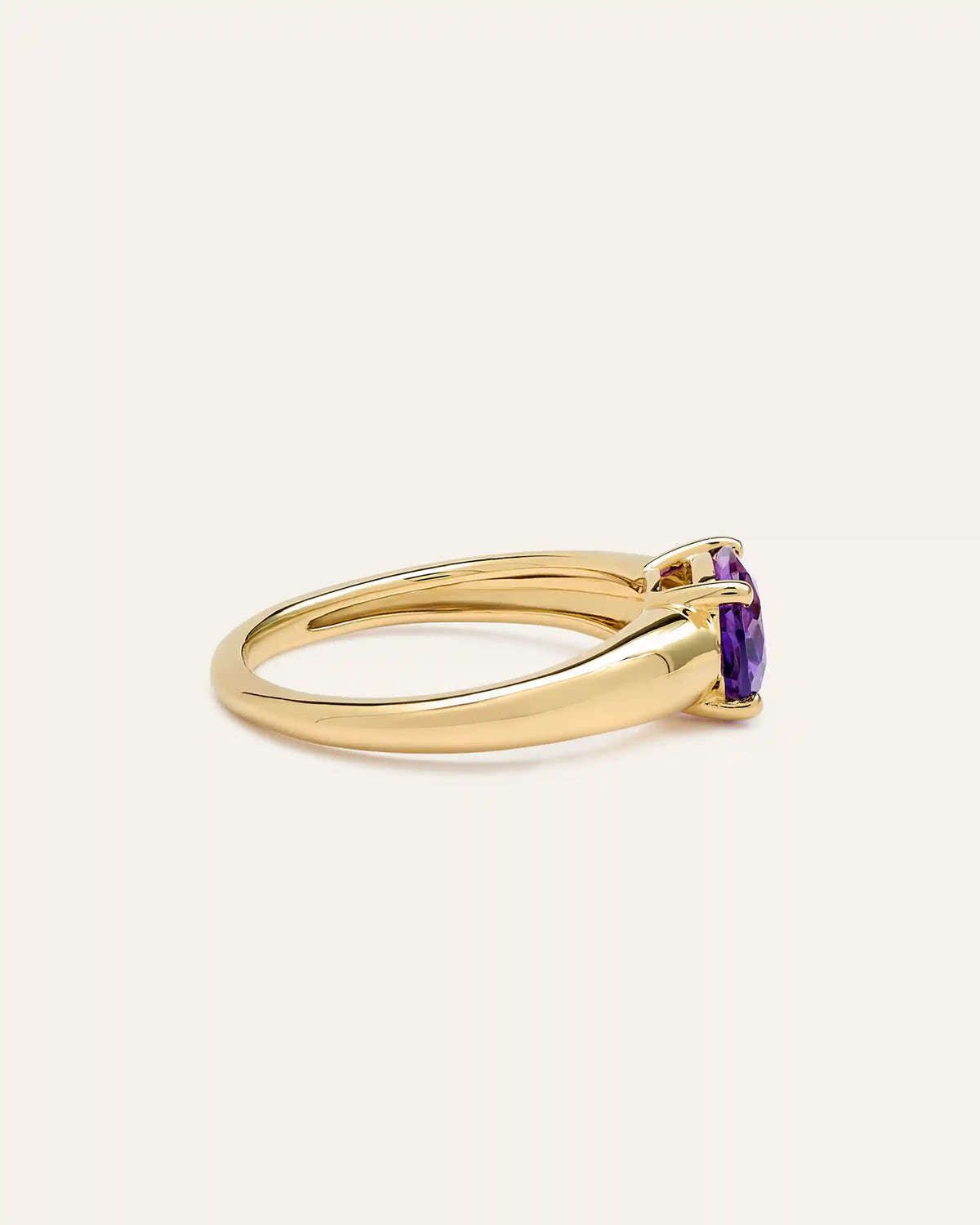 14K Gold Gemstone Vintage Inspired Ring