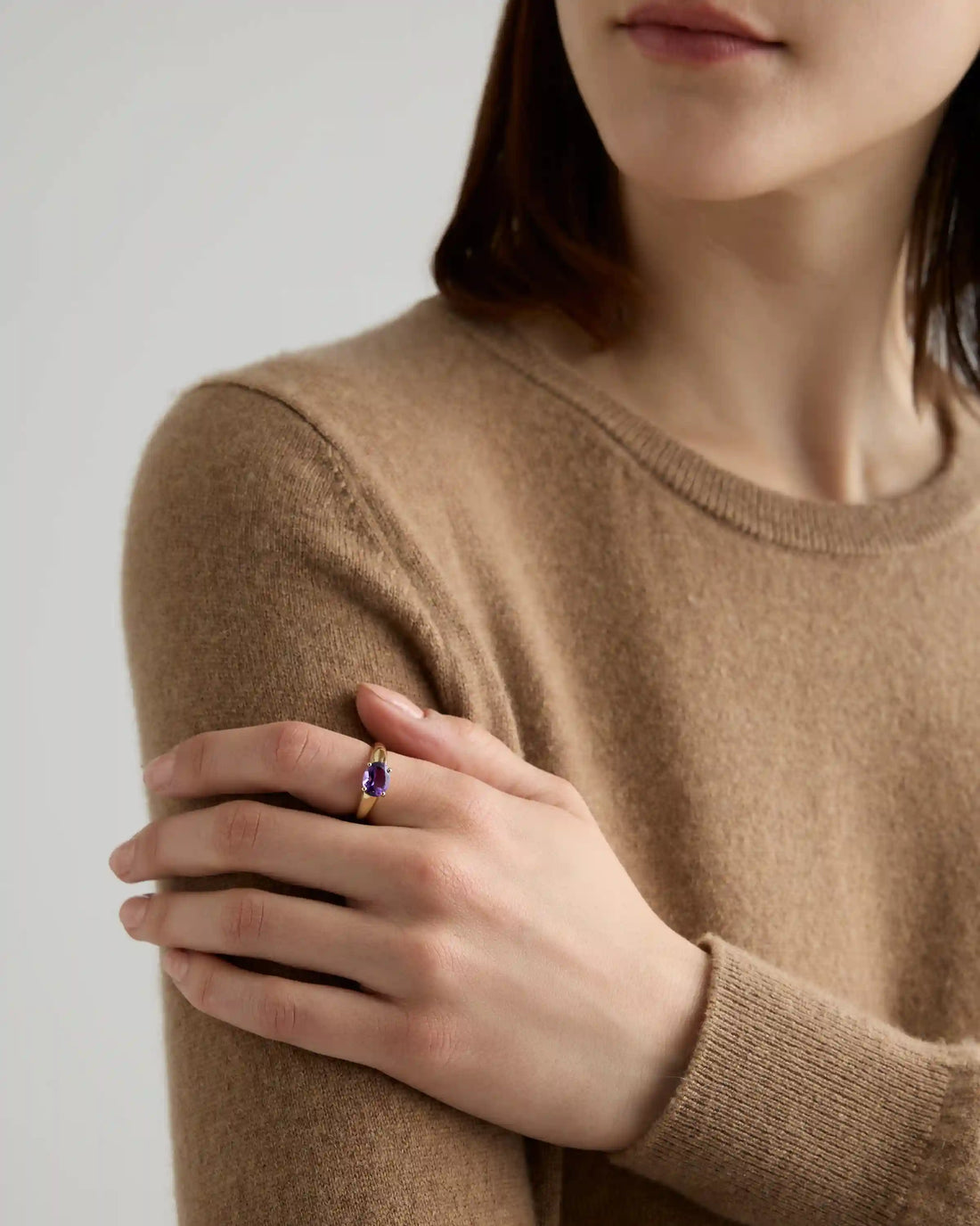 14K Gold Gemstone Vintage Inspired Ring