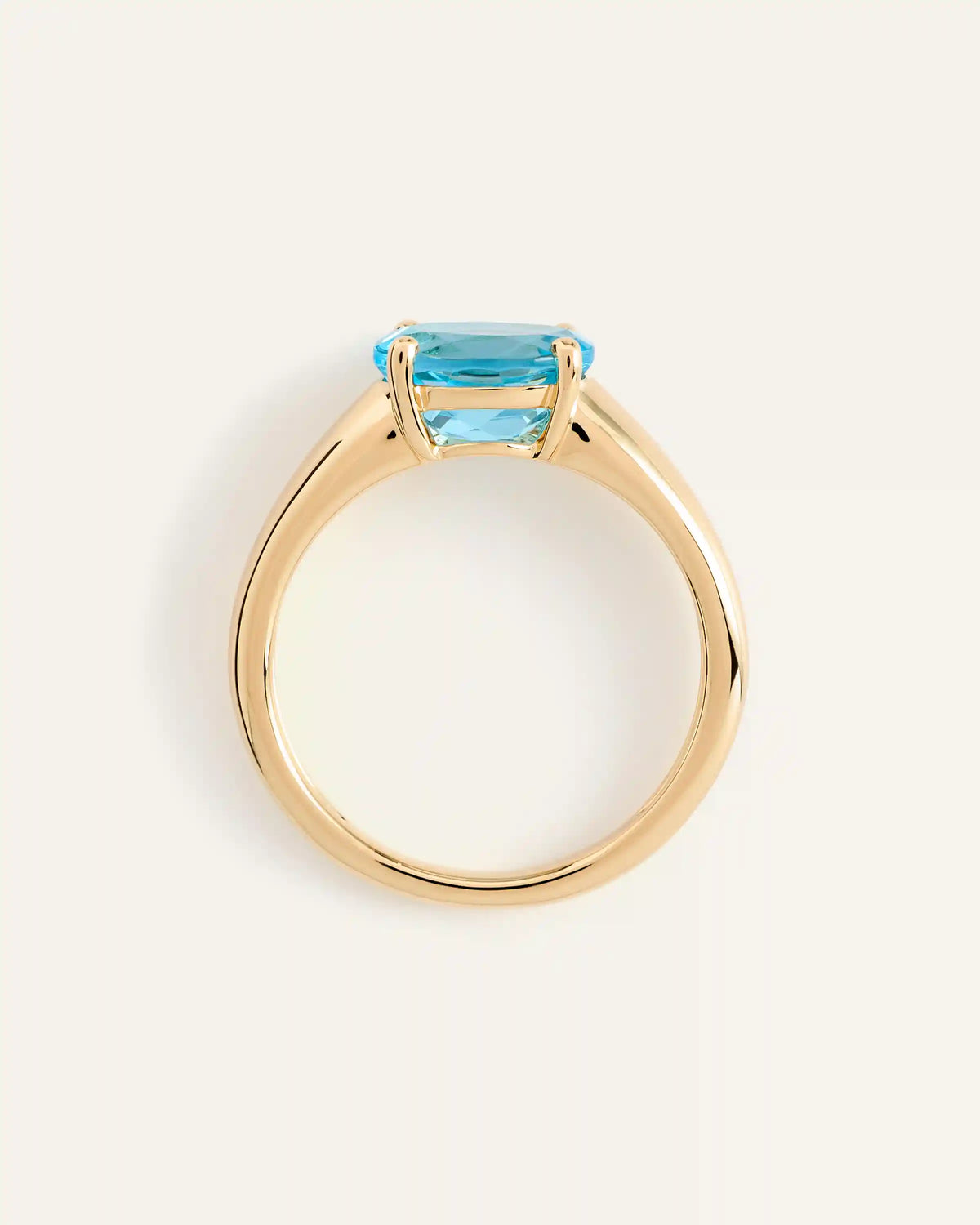 14K Gold Gemstone Vintage Inspired Ring