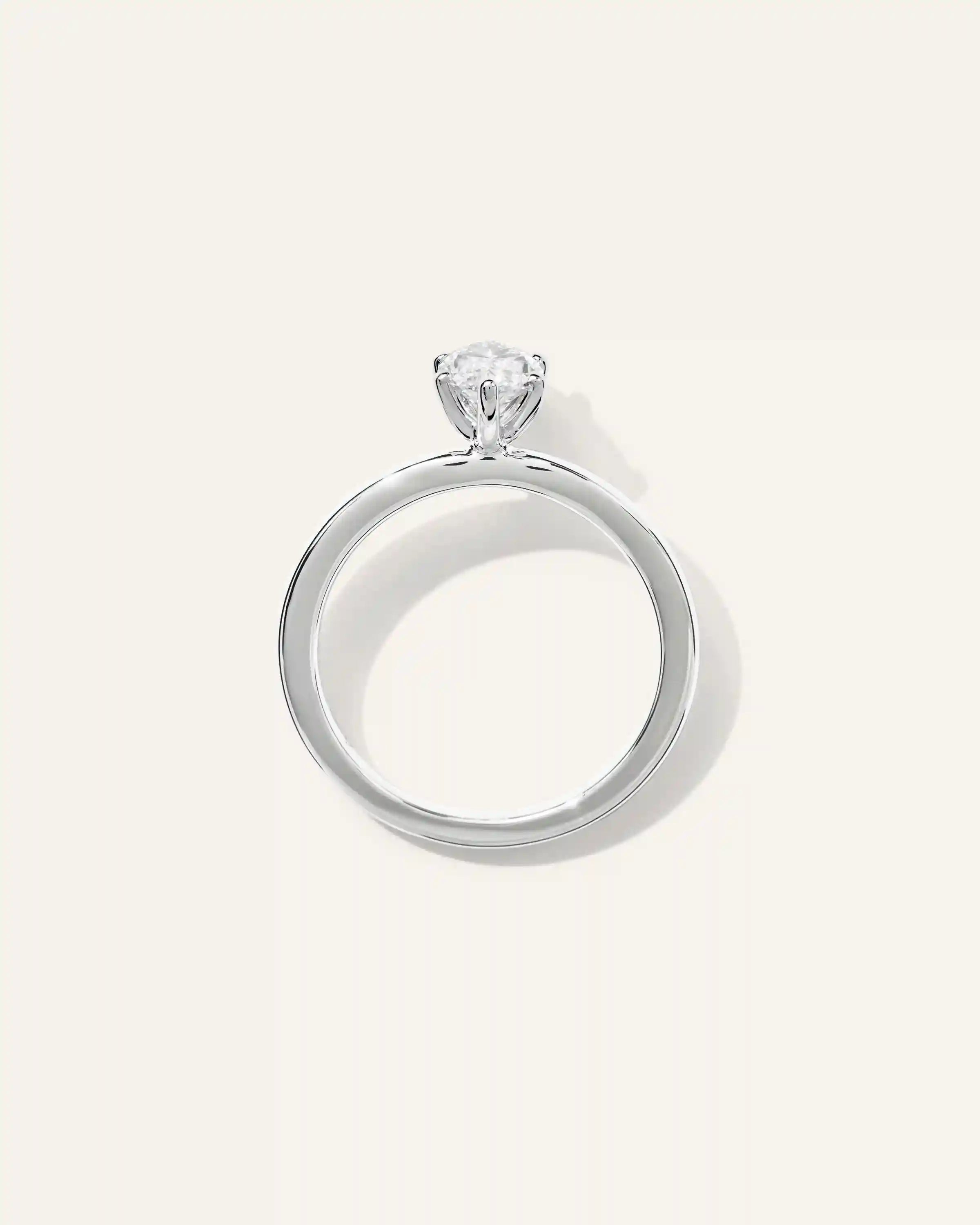 Lab Grown Diamond Marquise Comfort Fit Engagement Ring - 1ct