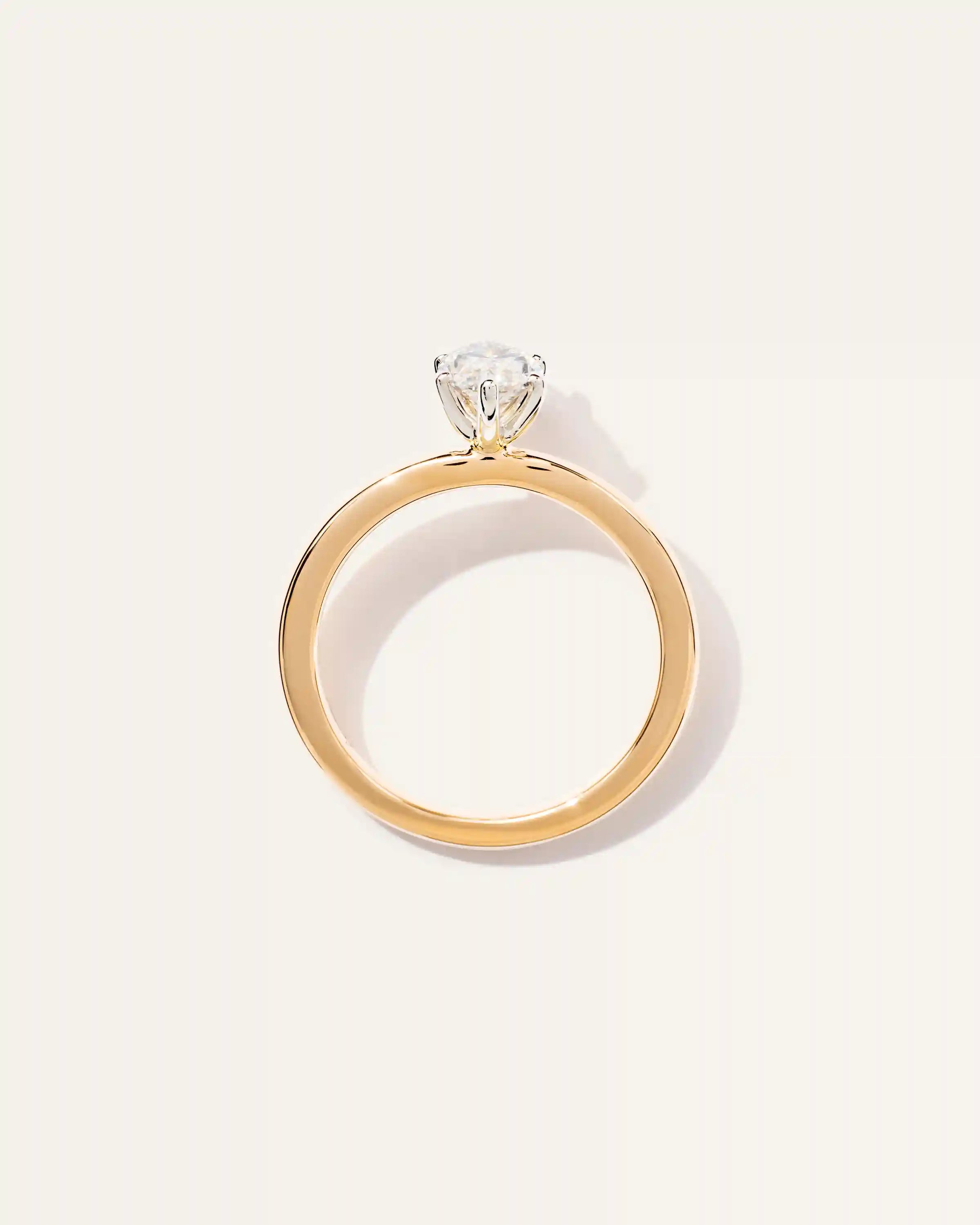 Lab Grown Diamond Marquise Comfort Fit Engagement Ring - 1ct