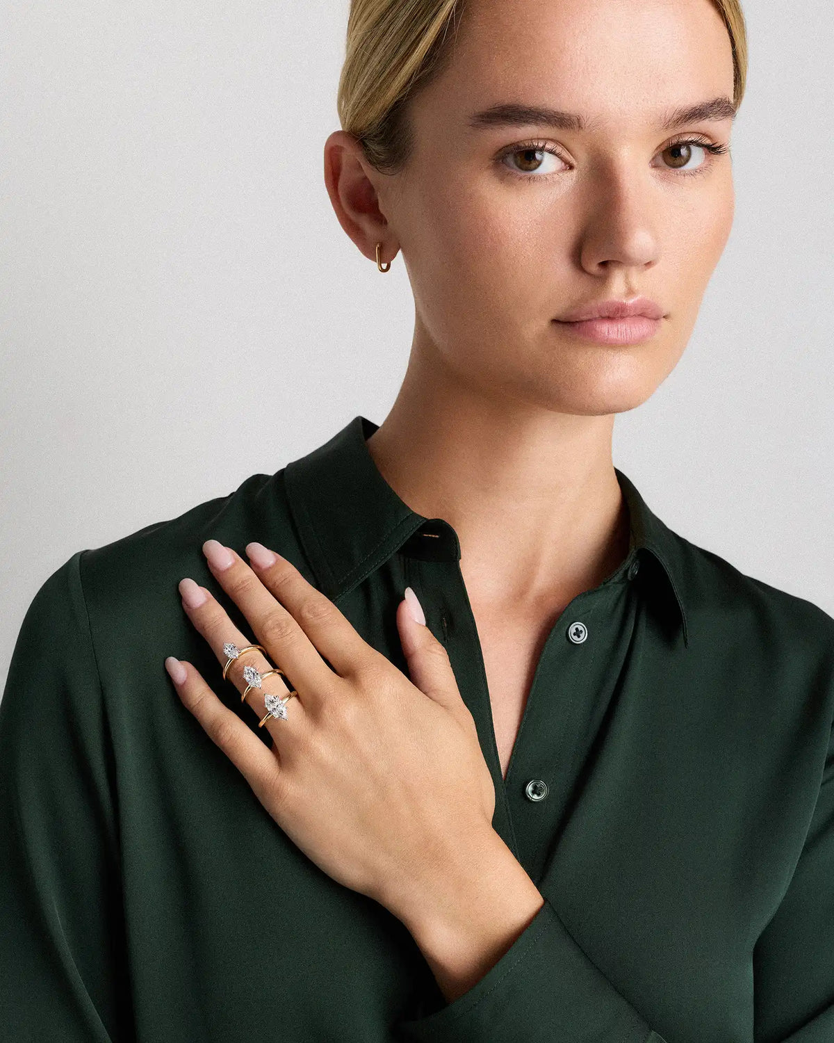 Lab Grown Diamond Marquise Comfort Fit Engagement Ring - 1.5ct