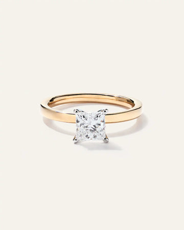 Lab Grown Diamond Princess Comfort Fit Engagement Ring - 1ct