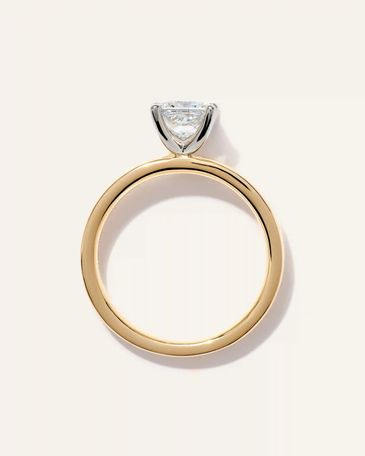 Lab Grown Diamond Princess Comfort Fit Engagement Ring - 1ct