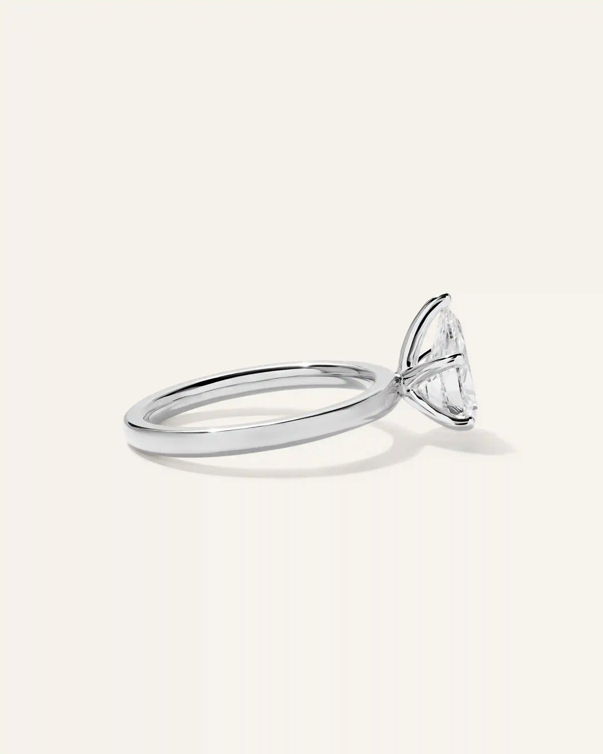 Lab Grown Diamond Pear Comfort Fit Engagement Ring - 1.5ct