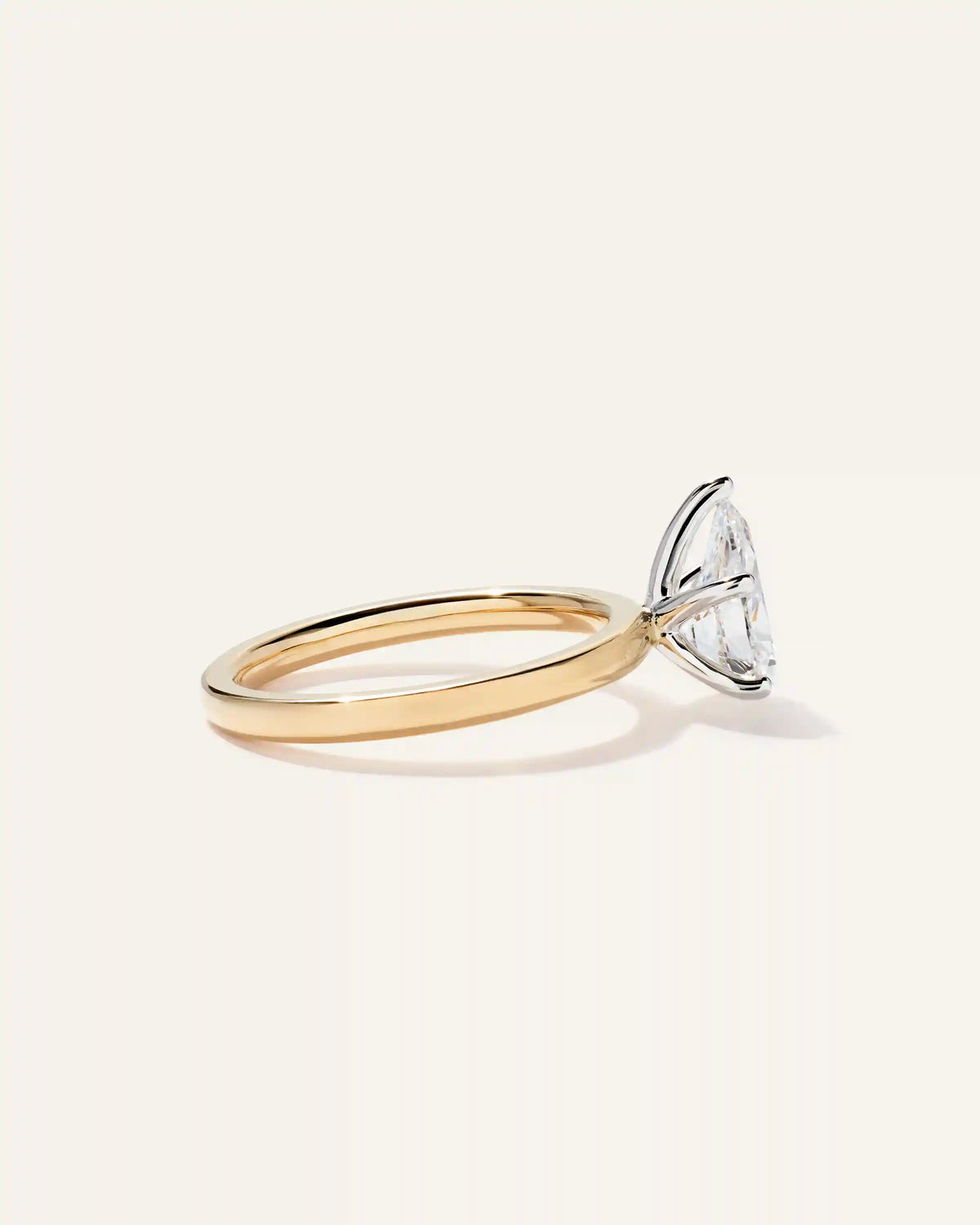 Lab Grown Diamond Pear Comfort Fit Engagement Ring - 1.5ct