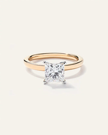 Lab Grown Diamond Princess Comfort Fit Engagement Ring - 1.5ct