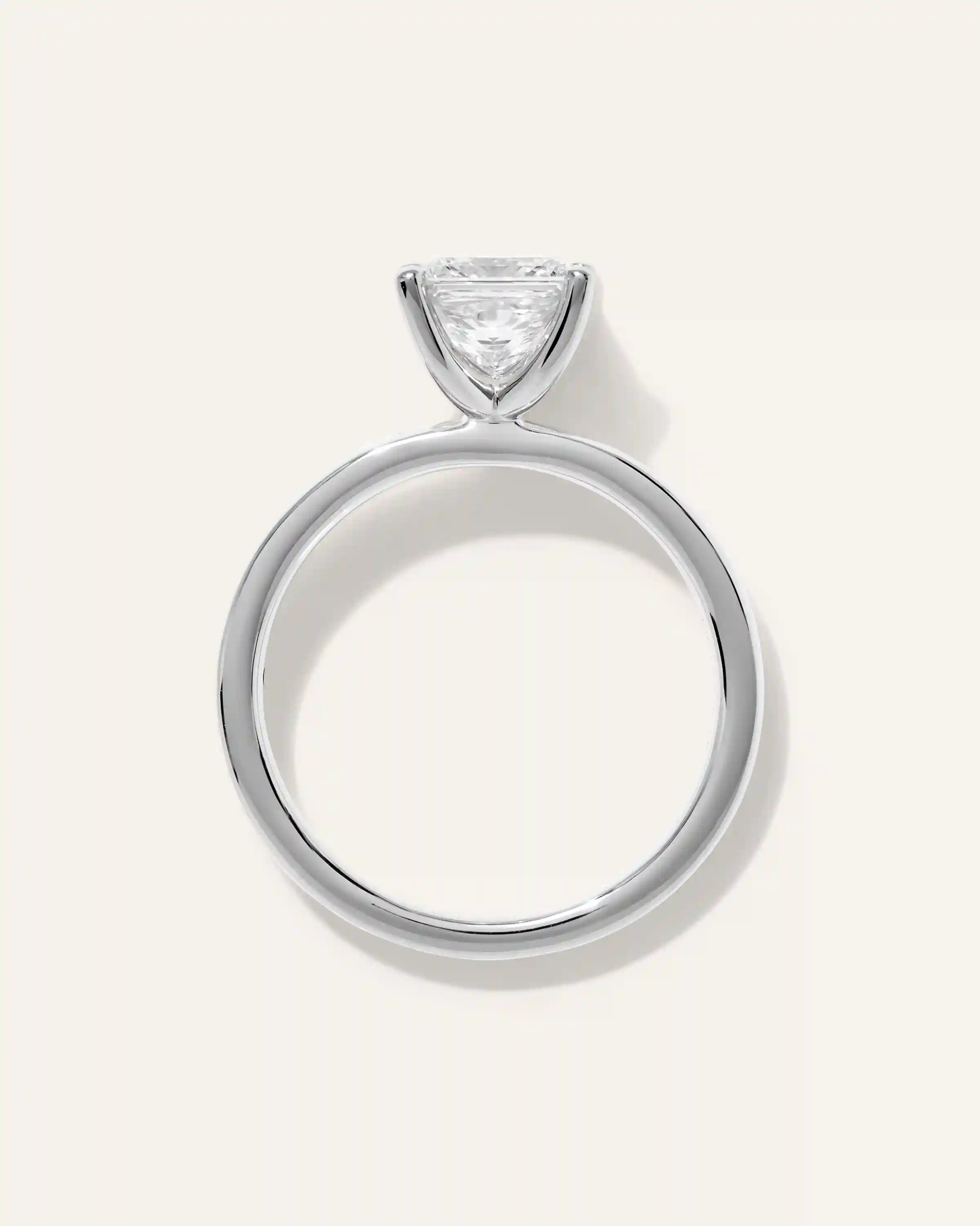 Lab Grown Diamond Princess Comfort Fit Engagement Ring - 1.5ct