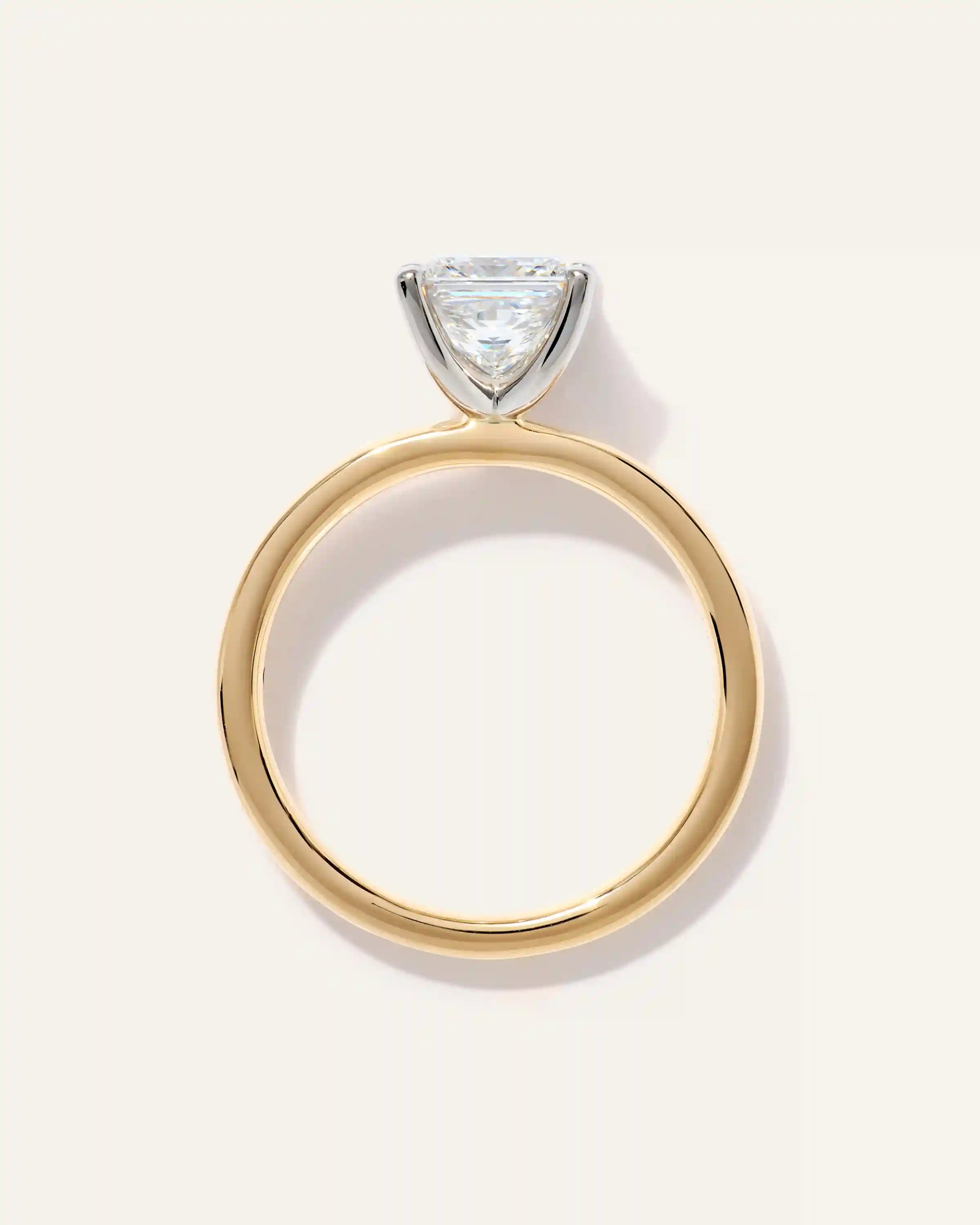 Lab Grown Diamond Princess Comfort Fit Engagement Ring - 1.5ct