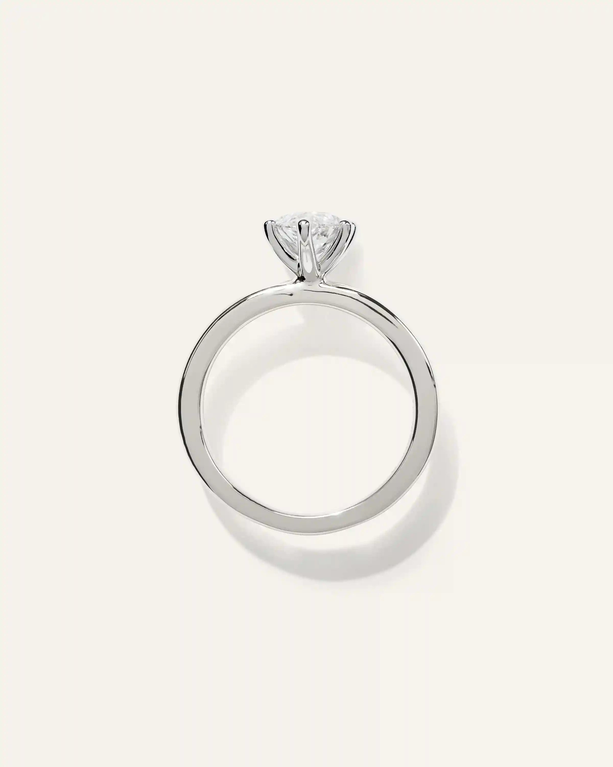 Lab Grown Diamond Marquise Comfort Fit Engagement Ring - 2ct