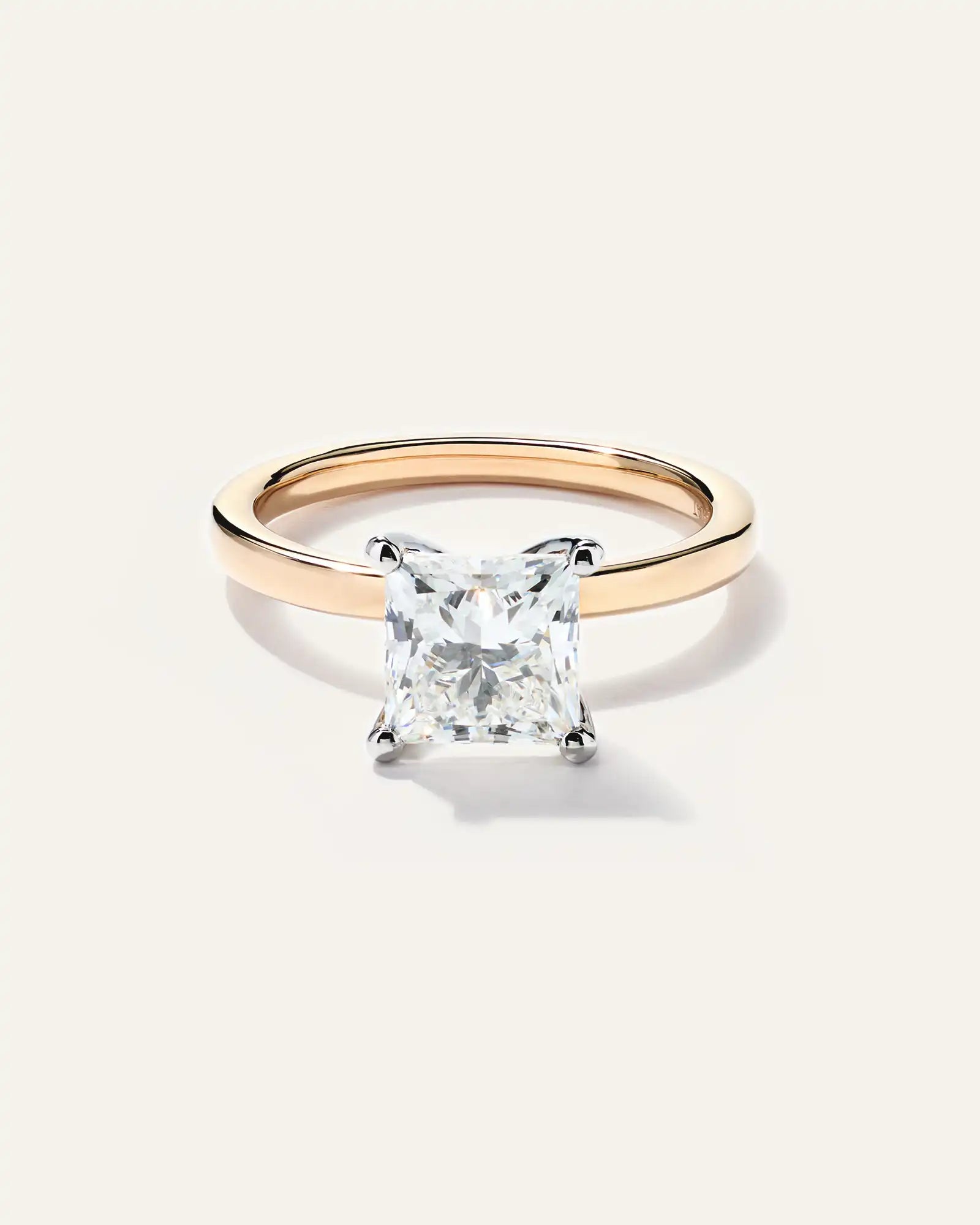 Lab Grown Diamond Princess Comfort Fit Engagement Ring - 2ct