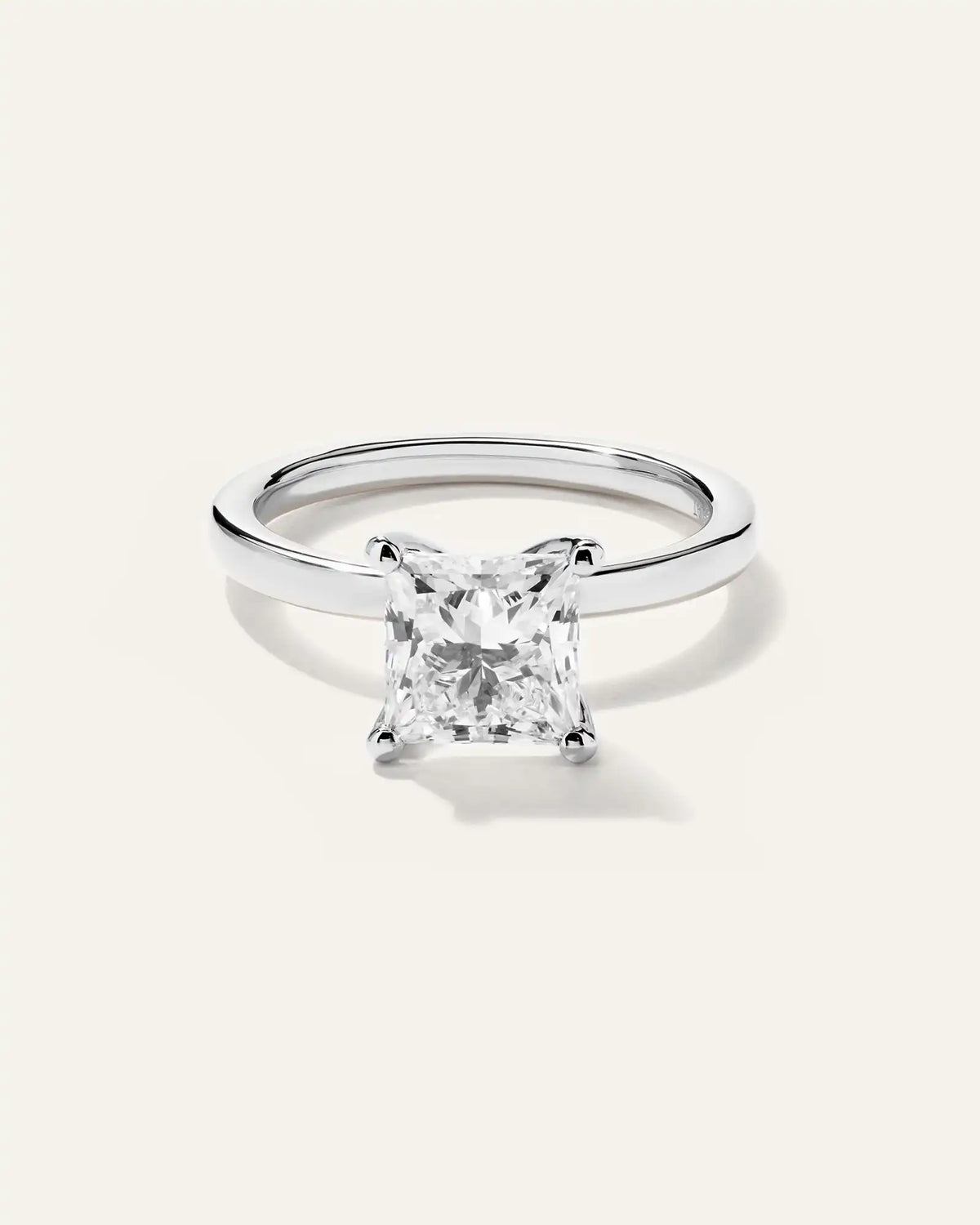 Lab Grown Diamond Princess Comfort Fit Engagement Ring - 2ct