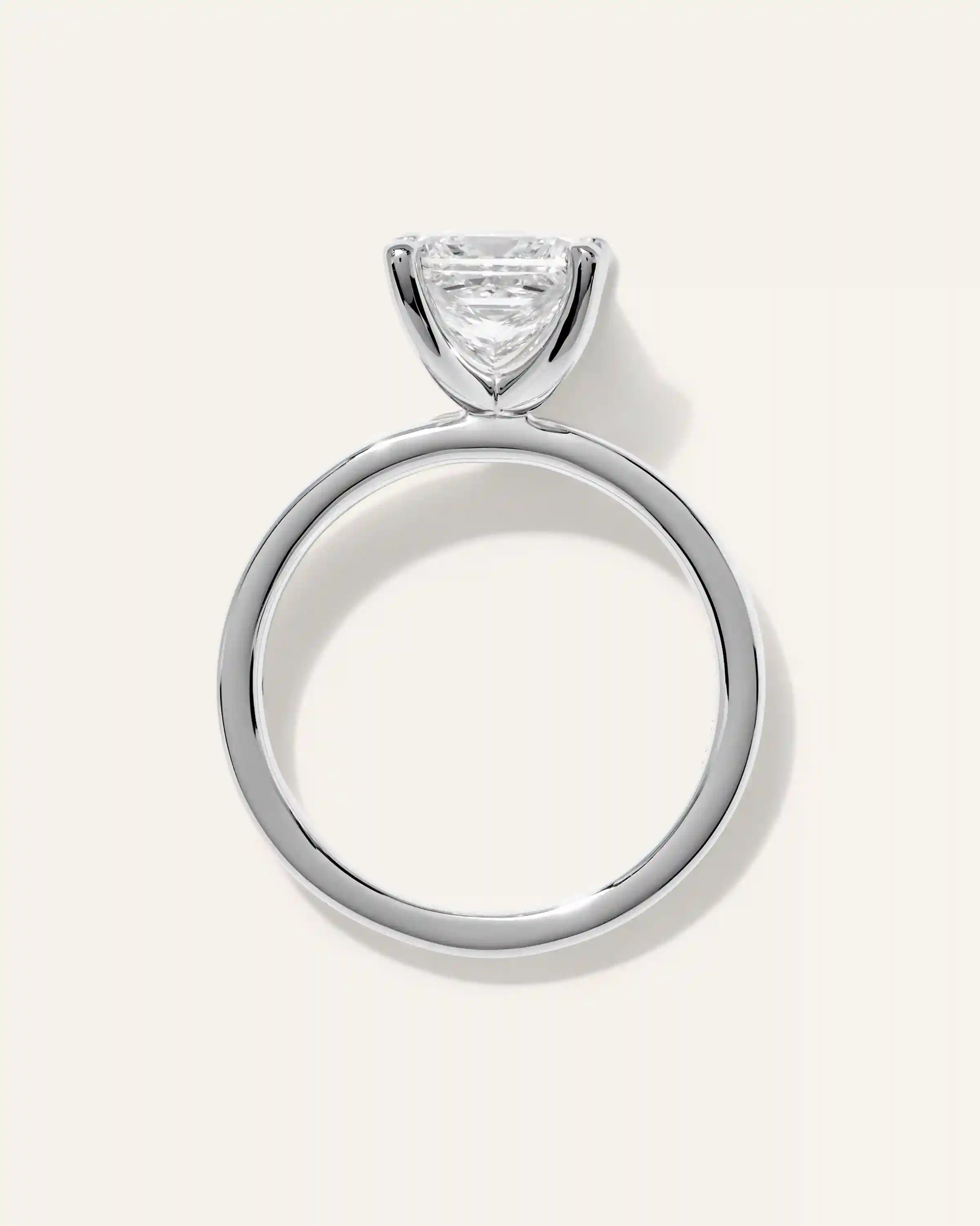 Lab Grown Diamond Princess Comfort Fit Engagement Ring - 2ct