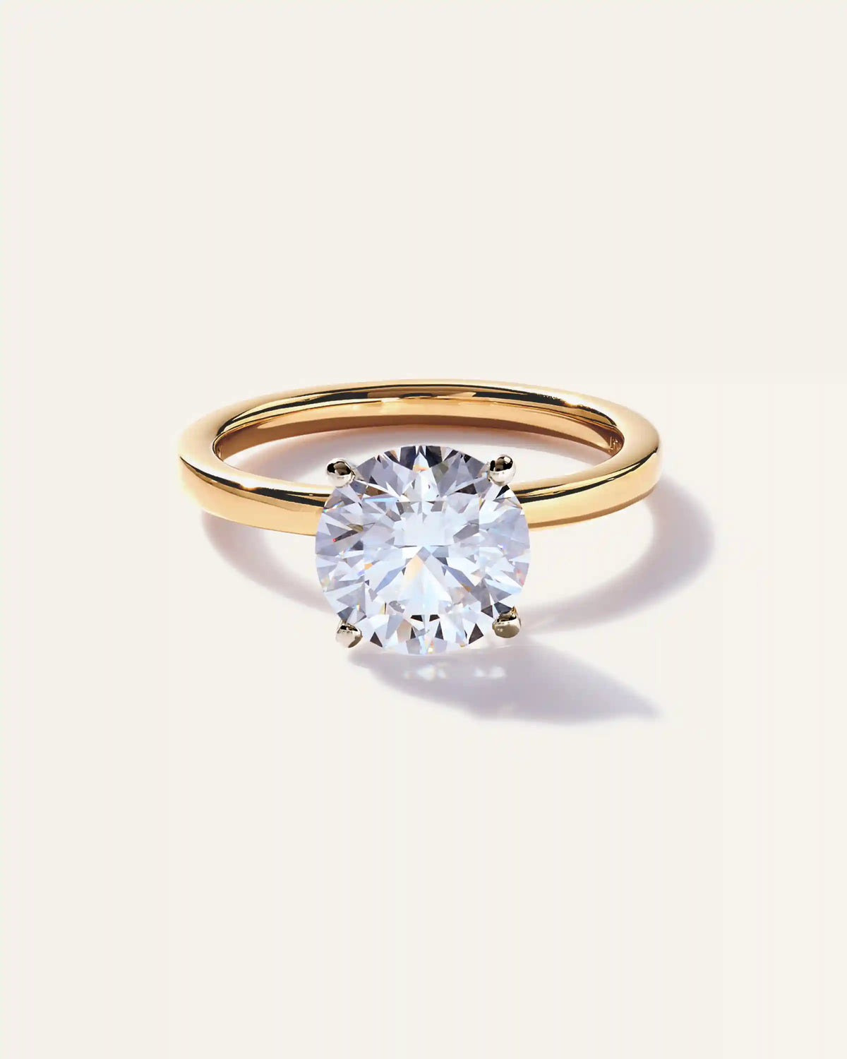 Lab Grown Diamond Round Comfort Fit Engagement Ring - 2.5ct