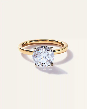 Lab Grown Diamond Round Comfort Fit Engagement Ring - 2.5ct