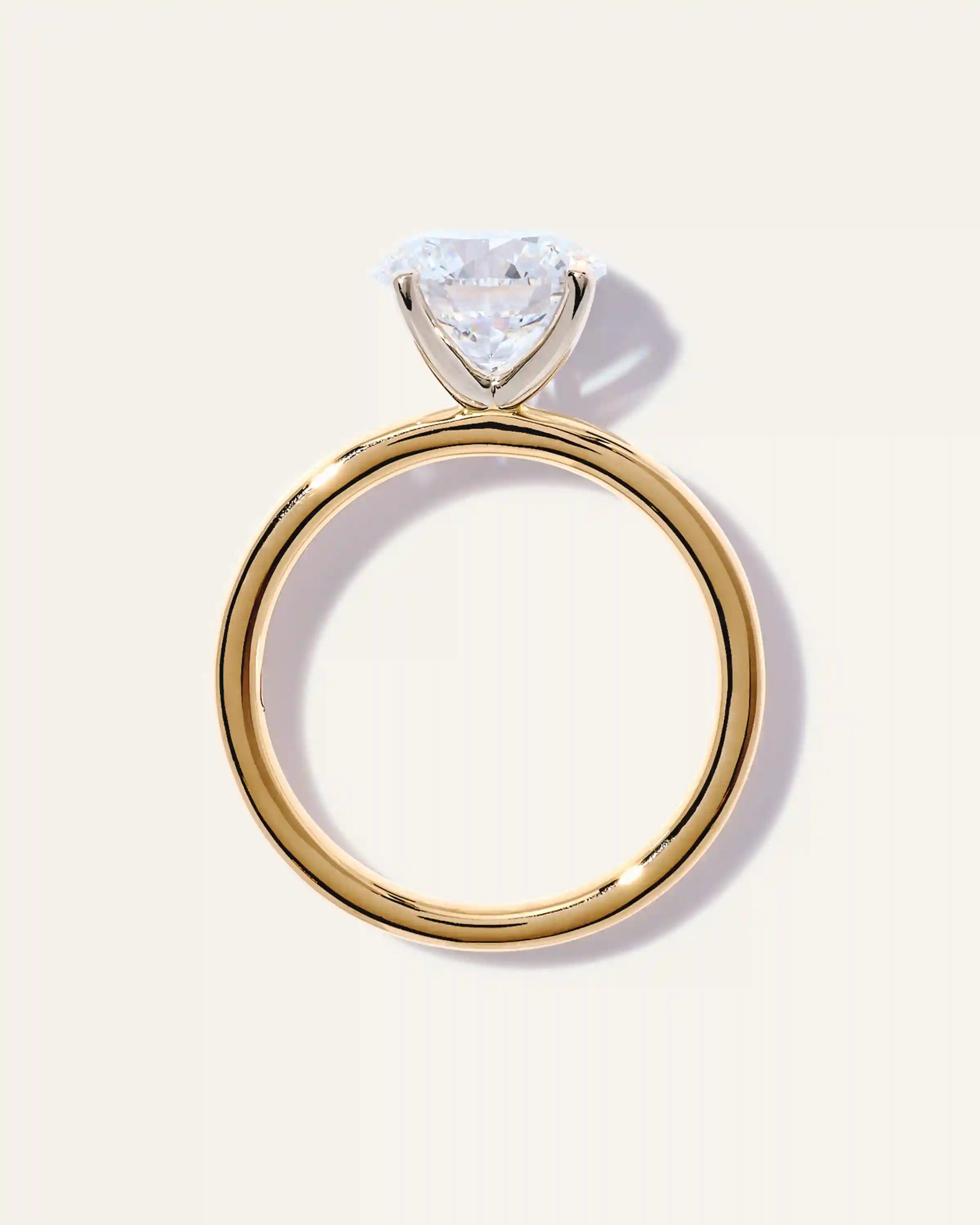 Lab Grown Diamond Round Comfort Fit Engagement Ring - 2.5ct