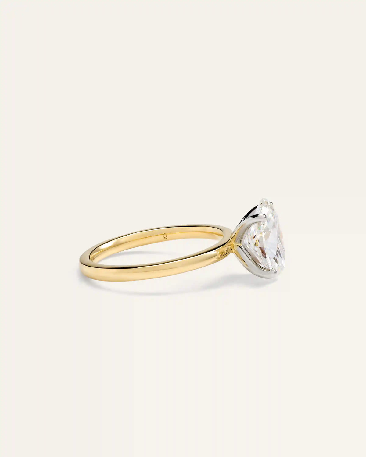 Lab Grown Diamond Oval Comfort Fit Engagement Ring - 2.5ct
