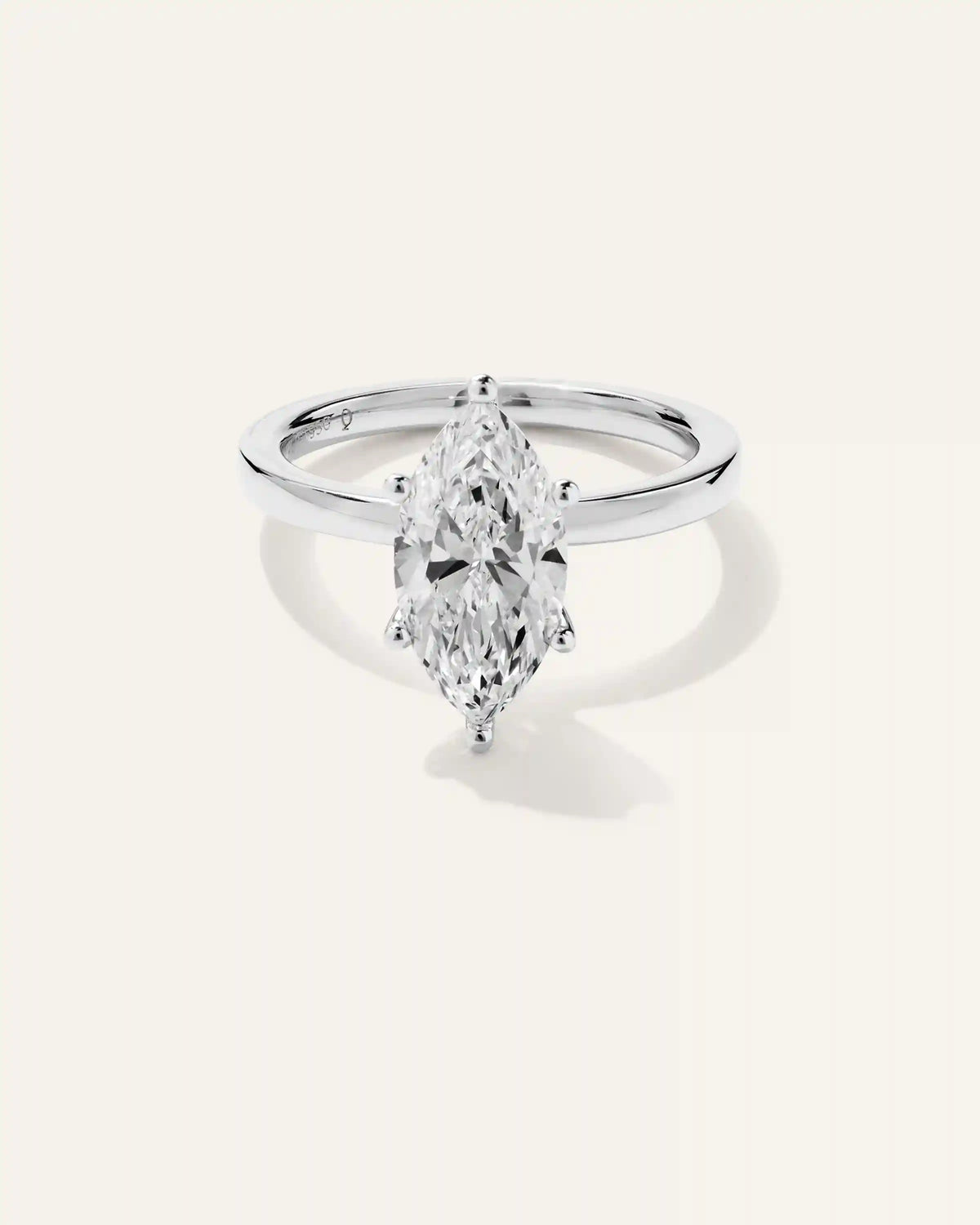 Lab Grown Diamond Marquise Comfort Fit Engagement Ring - 2.5ct