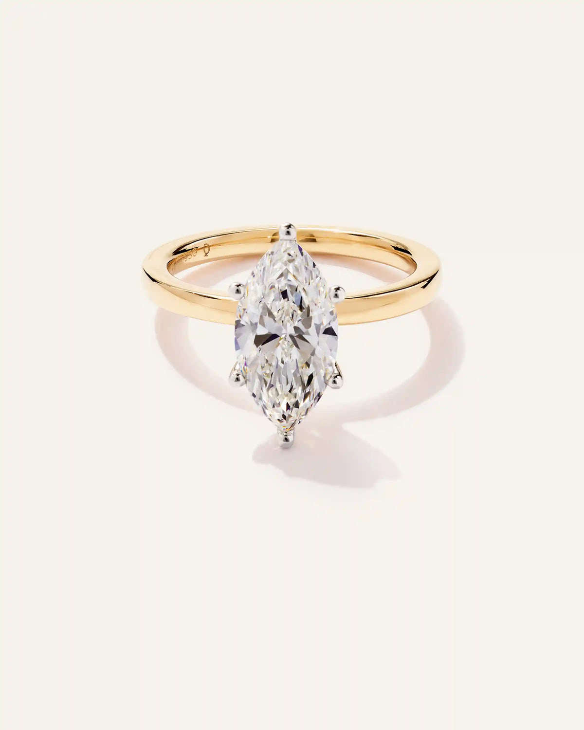 Lab Grown Diamond Marquise Comfort Fit Engagement Ring - 2.5ct