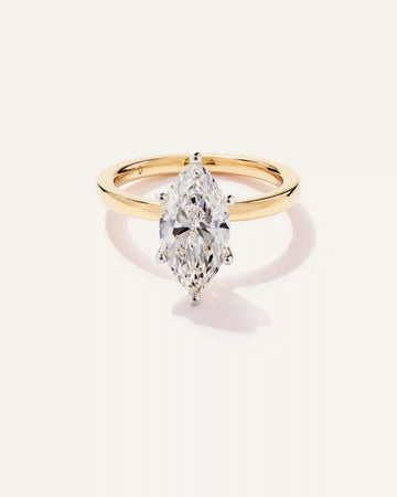 Lab Grown Diamond Marquise Comfort Fit Engagement Ring - 2.5ct